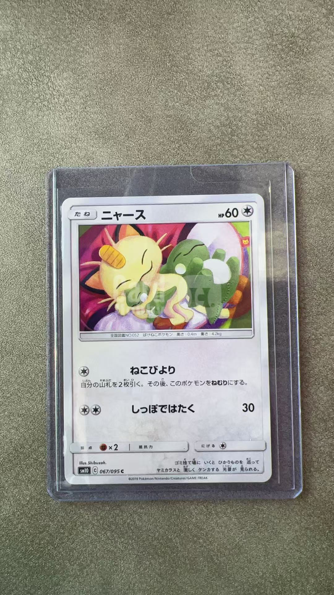 4004【330球星卡实体店代卖】2019 Pokemon TCG 宝可梦 日版 SM10 双重火焰 喵喵 067/095 C 仅顺丰寄付(ZHS)