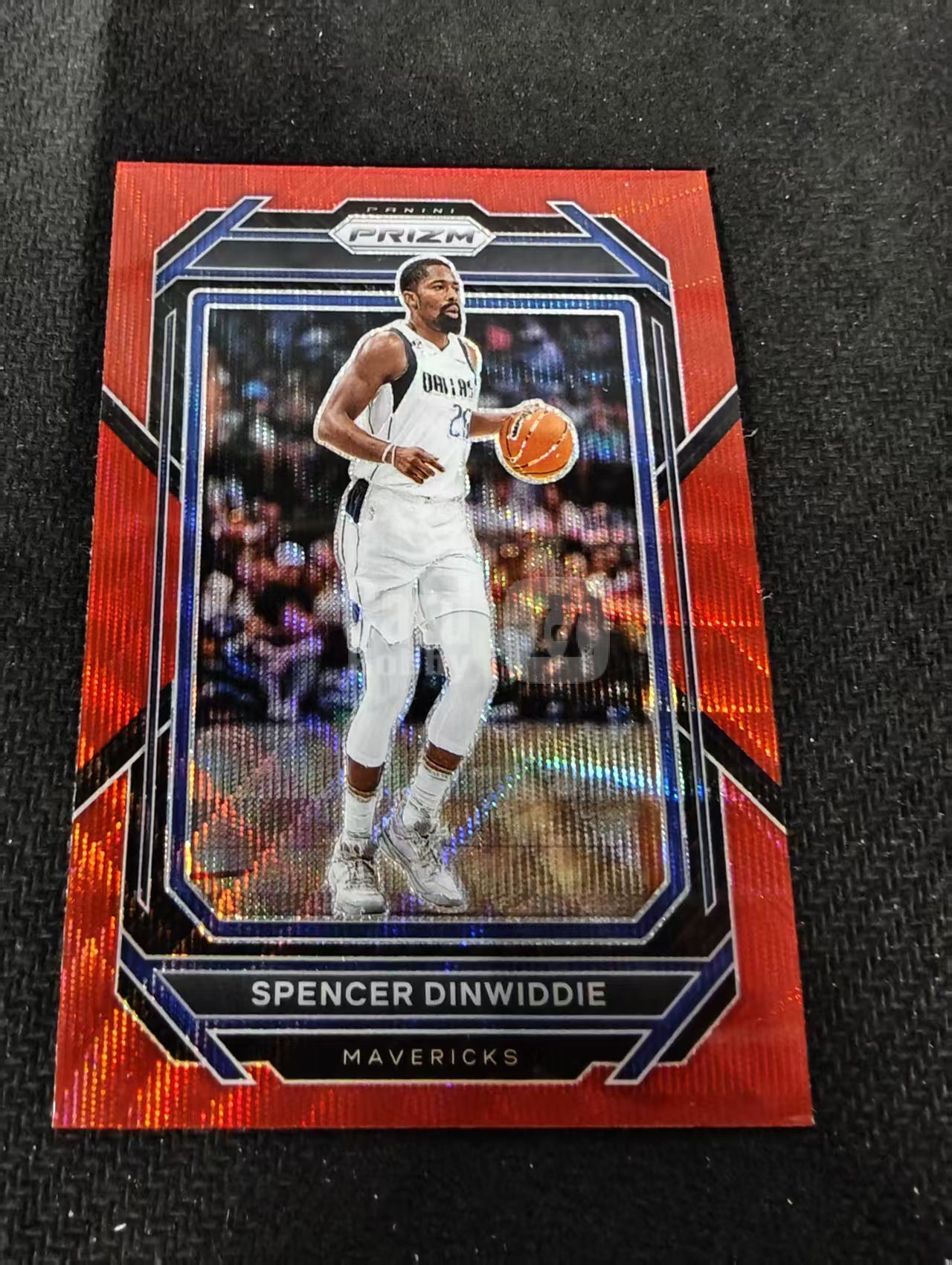 2022-23 Panini Prizm Spencer Dinwiddie 斯宾塞 丁威迪 篮网 红波纹 PZ 划痕 边角瑕疵 #199