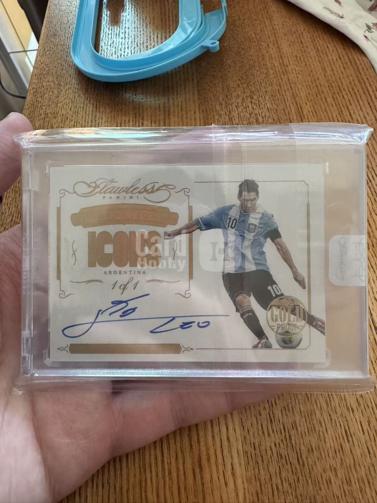 2015-16 Panini Flawless Lionel Messi 2015-16 帕尼尼 元年 足球 手提 Flawless Icons Proof 1/1 金平行 签字 原封转 梅西