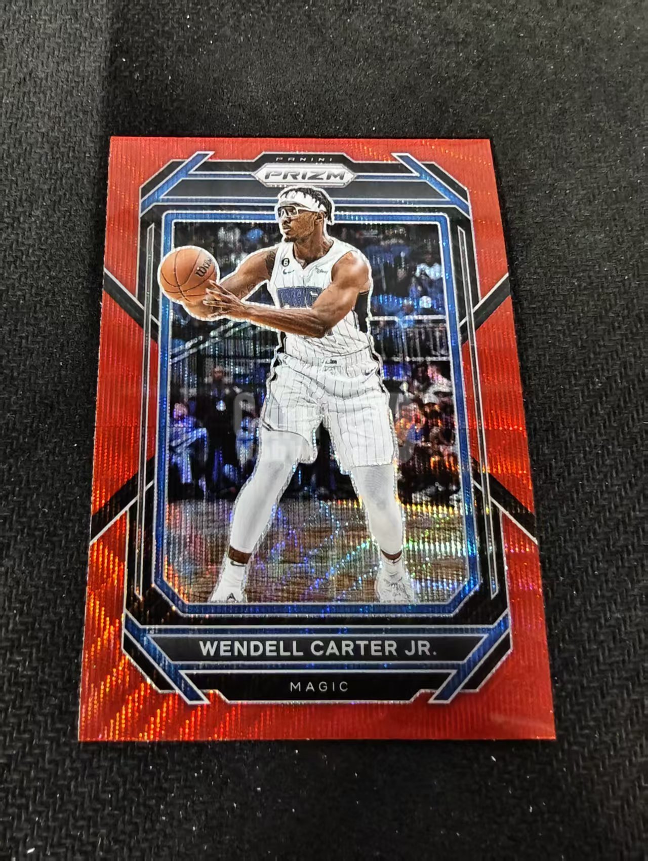 2022-23 Panini Prizm Wendell Carter Jr. 魔术 温德尔 卡特 红波纹 PZ 划痕 边角瑕疵 #195