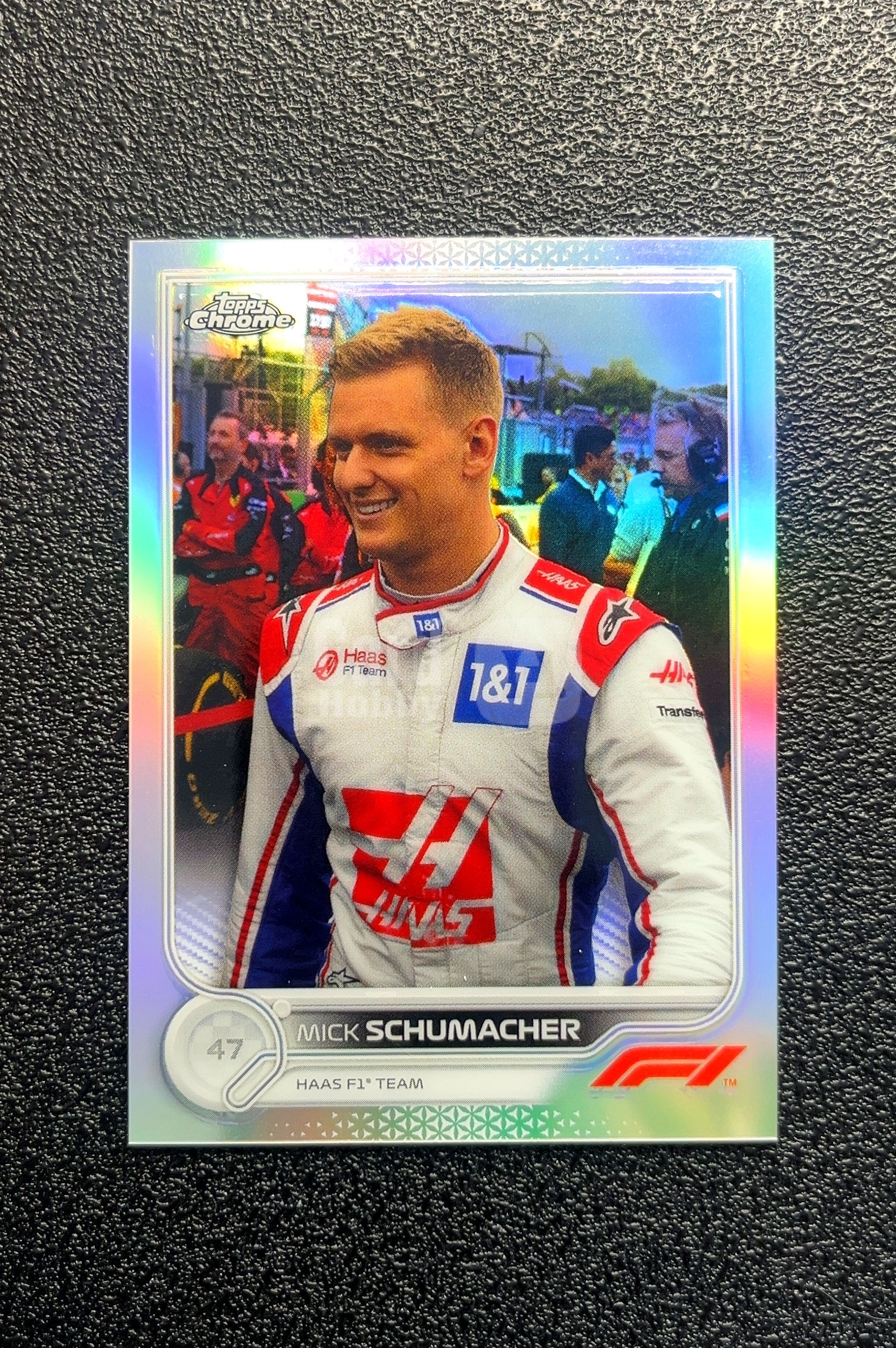 【小白1%代卖】2022 Topps Chrome Mick Schumacher 米克·舒马赫 银折 折射 卡品如图 高价值 #70 Haas F1 Team 哈斯 车队 0018#575
