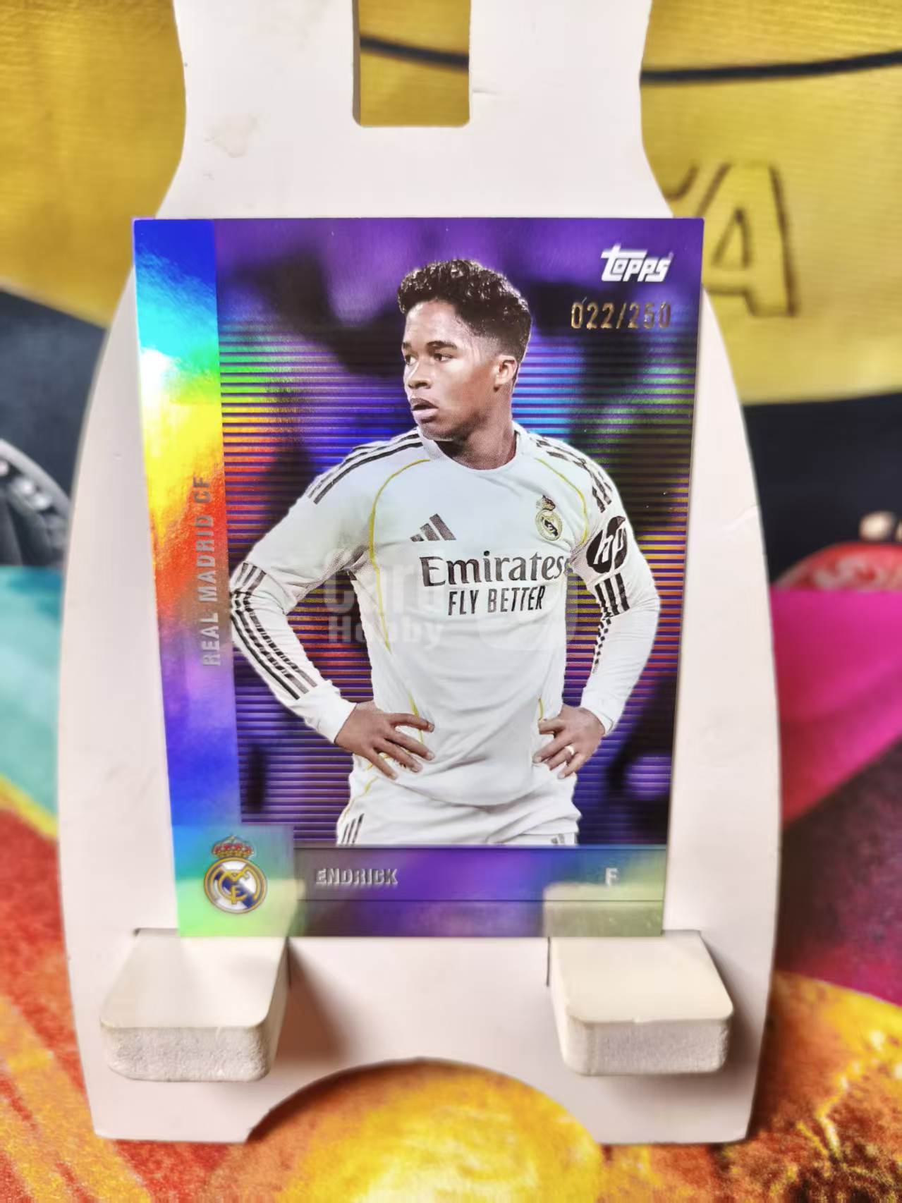 2026 Topps Topps Endrick 皇家马德里队盒 恩德里克 250编 紫平行 收藏必备