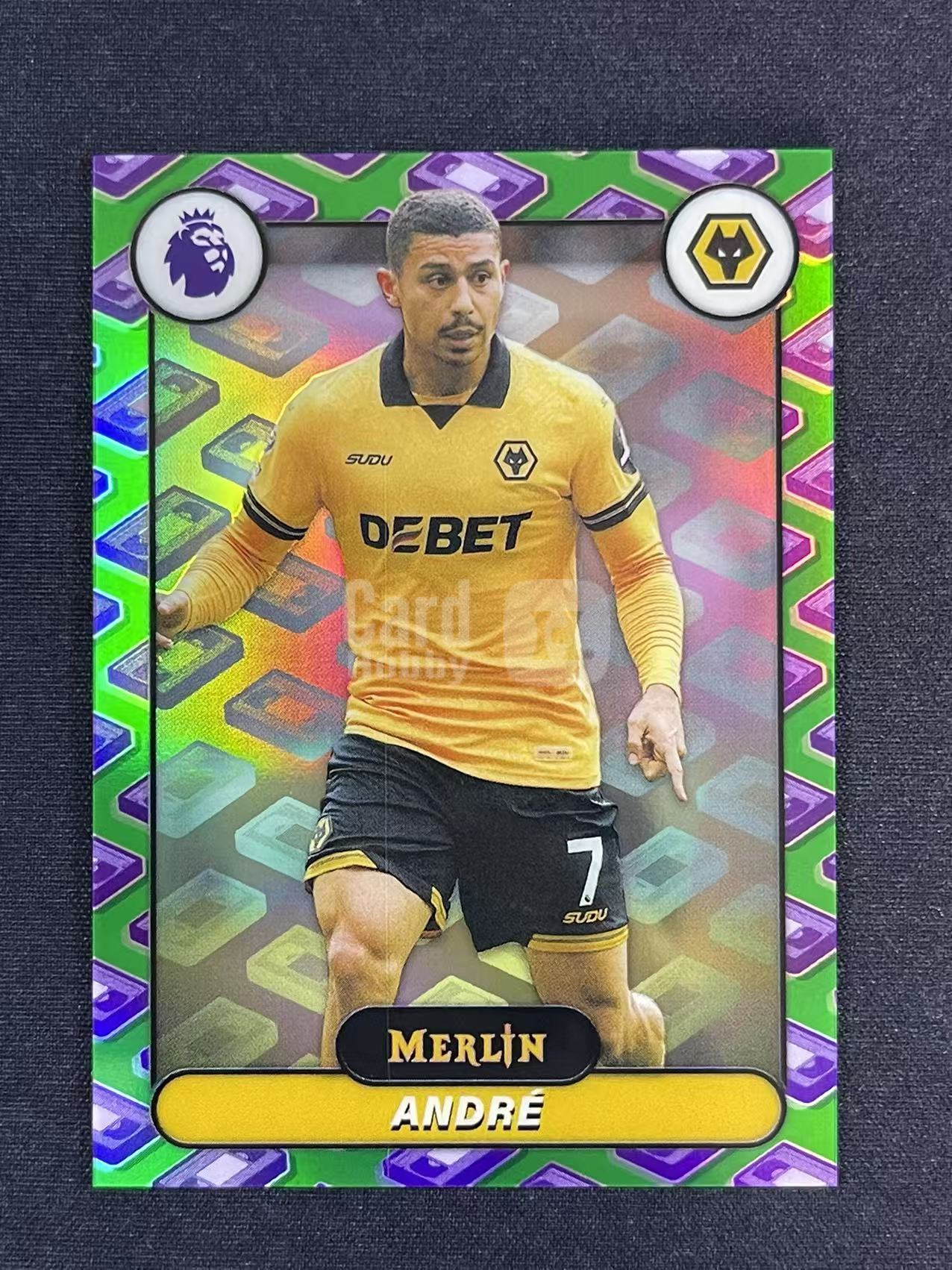 2026 Topps Premier Merlin André 英超梅林 安德烈 Wolverhampton 狼队 磁带折 base 手雷独占 卡品如图