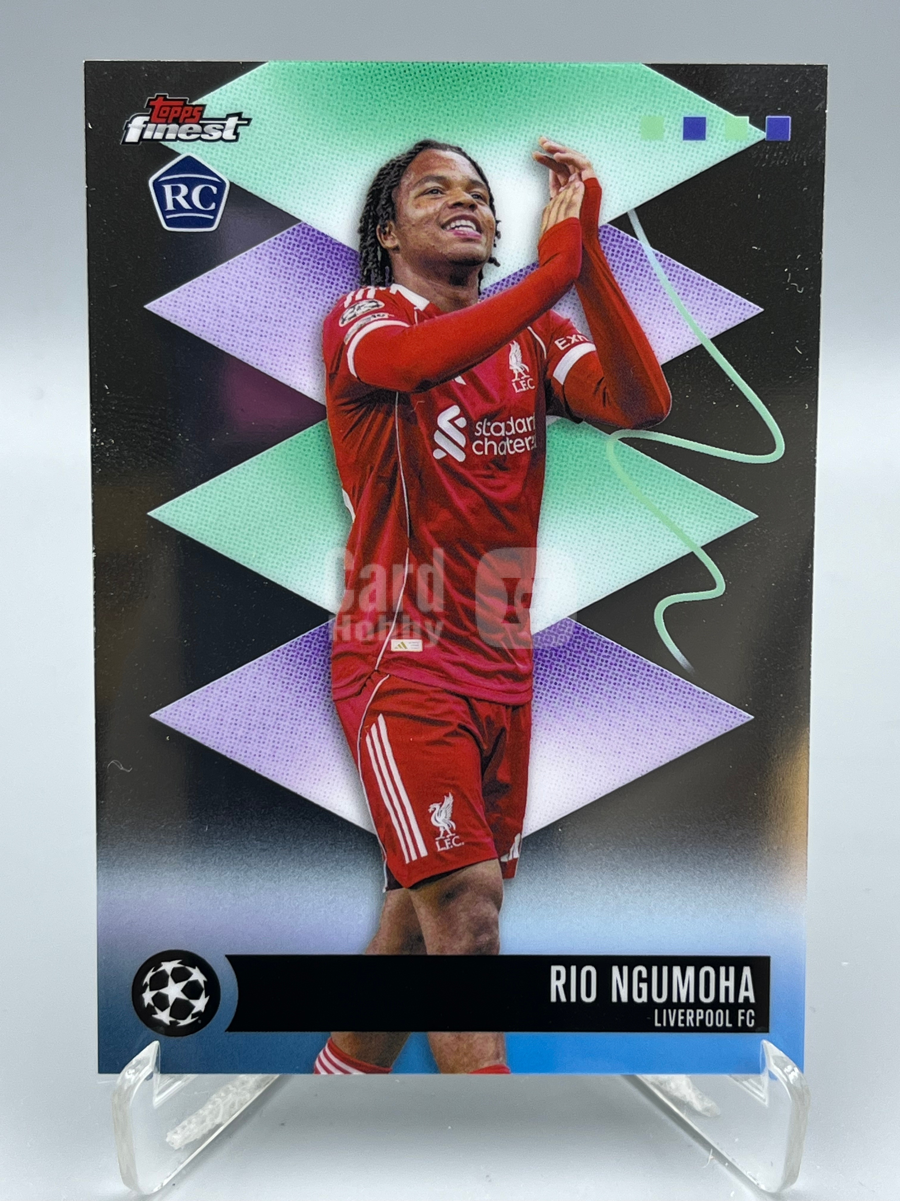 2026 Topps Finest Rio Ngumoha RC 欧冠欧战 里奥 恩古莫哈 新秀 利物浦 英格兰 base【暴富 仇总】t6