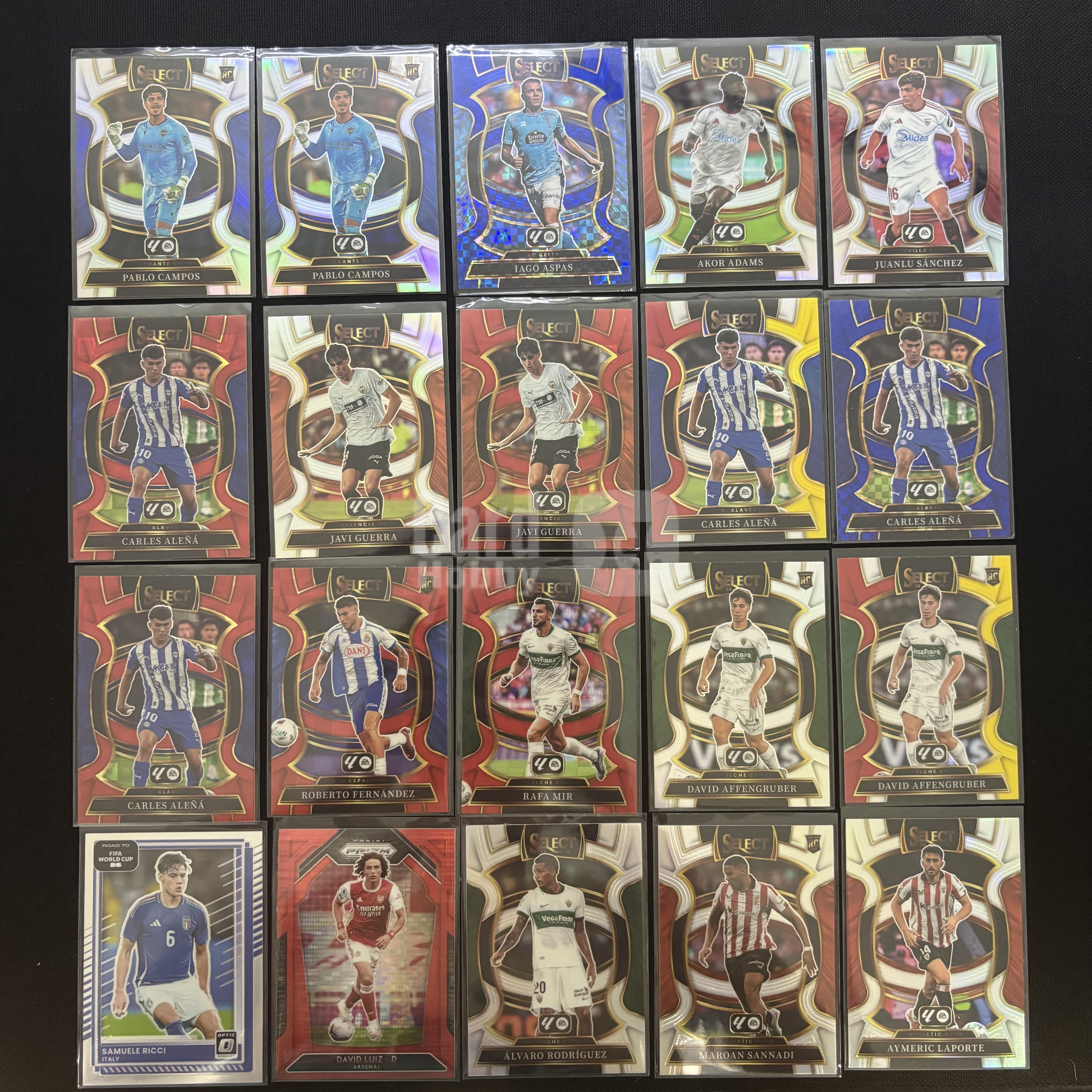 2025-26 Panini Select Prizm折射Lot*20张打包 西甲Liga 不保卡品默认微瑕