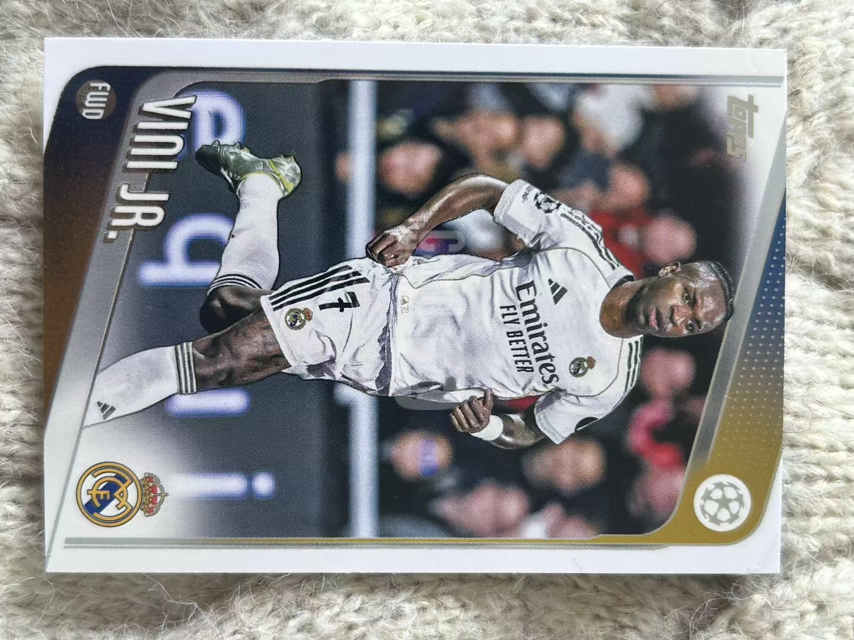 2024 Topps UGG Vini Jr. 维尼修斯 - 皇马巴西前锋,边路速度极快,盘带突破犀利,欧冠夺冠功臣,足坛顶级边锋,凑套必备
