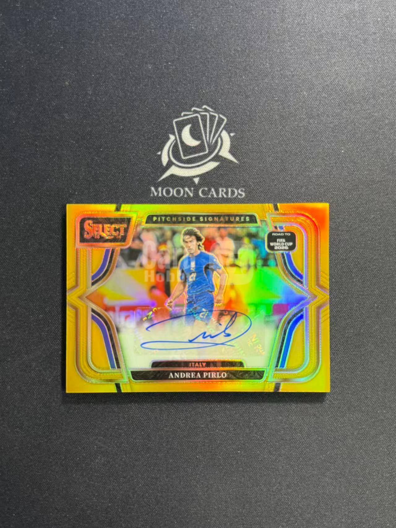 /10编 金折 皮尔洛【梦卡拍卖】2025-26 Panini Select 世界杯 Andrea Pirlo 皮尔洛 签字 意大利 #DD# 王姐