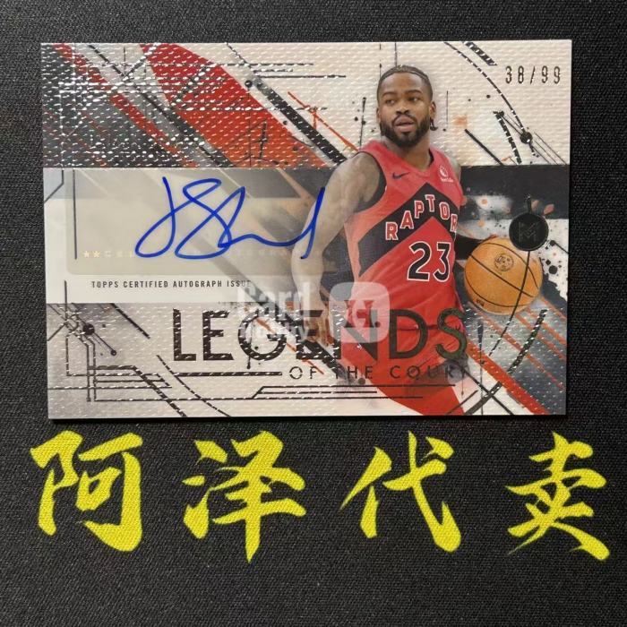 【阿泽代卖】2025-26 Topps Motif Jamal Shead 猛龙 贾马尔 谢德 签字 /99编 Legends 球场传奇签 选图巨帅 细节如图