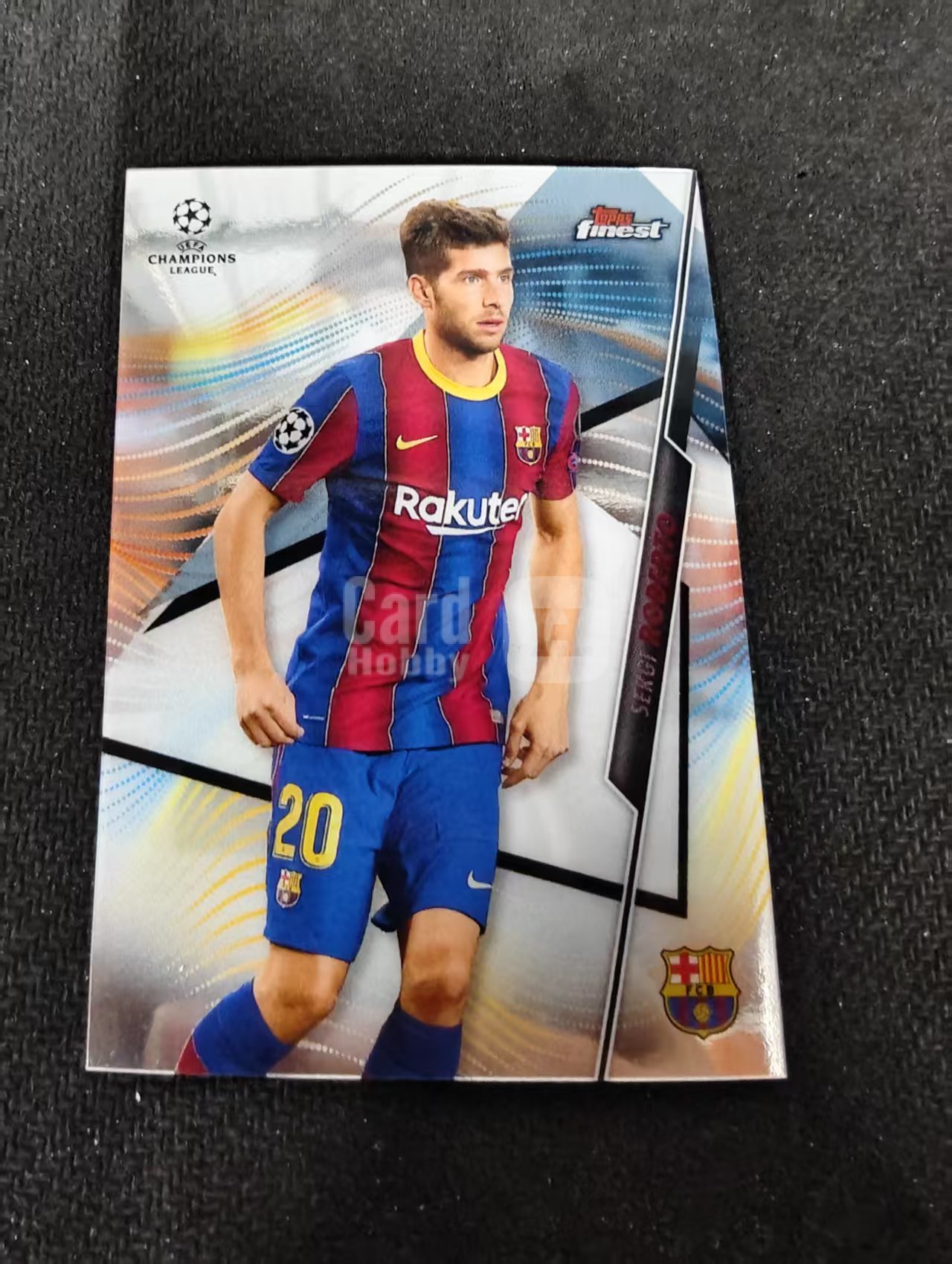 【可合并,不累计】2021 Topps Finest SERGI ROBERTO 巴萨 巴塞罗那 塞尔吉 罗伯托 西班牙 欧冠 划痕 边角瑕疵 #82