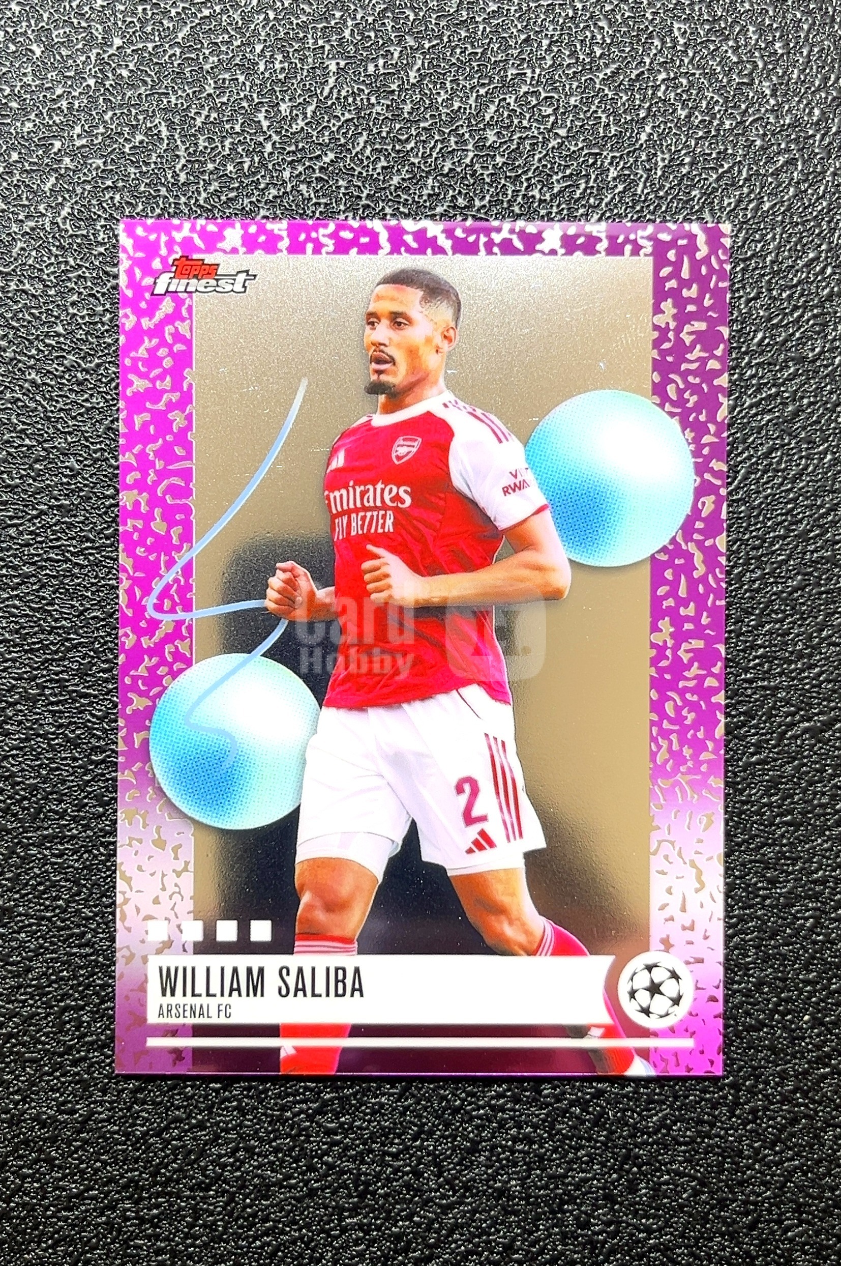 【岛屿拍卖】2023 Topps Finest William Saliba 威廉·萨利巴 卡品如图 高价值 #206 Arsenal FC 阿森纳足球俱乐部 0007#23