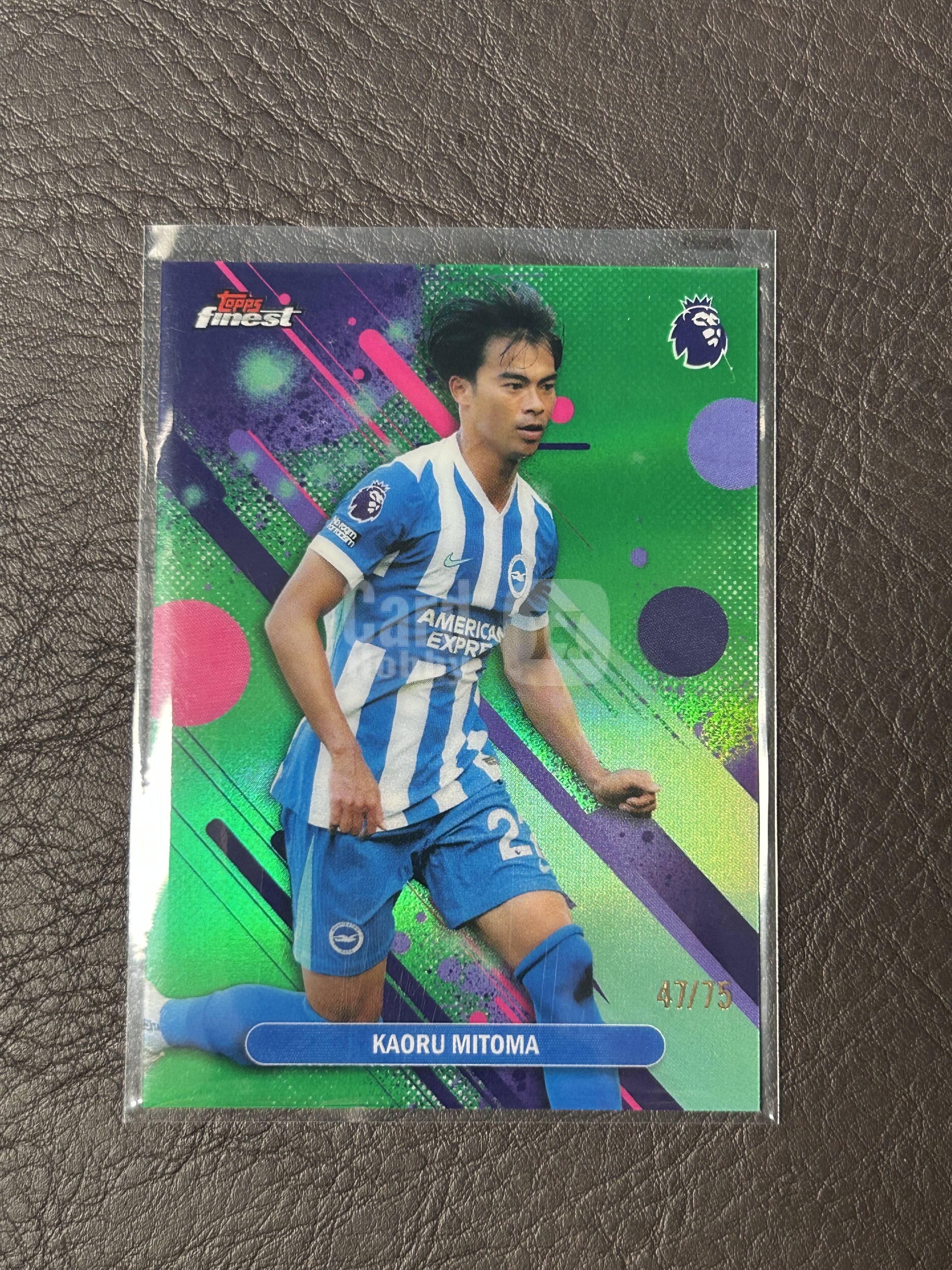 2026 Topps Finest Kaoru Mitoma #17 英超 绿折 三球王 三狗 75编 布莱顿