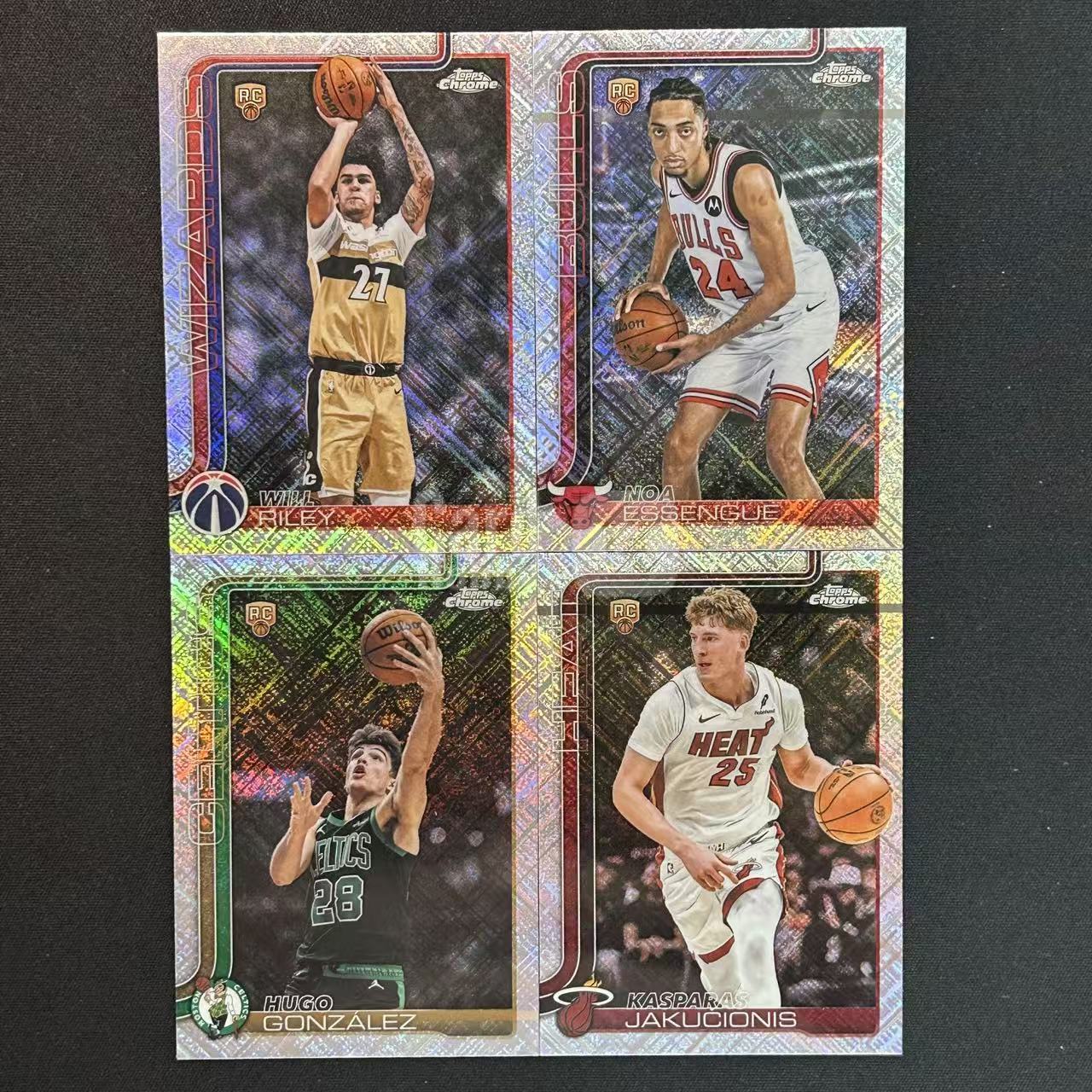 【阿泽代卖】2025-26 Topps Chrome Update Tcu 新秀 RC 威尔莱利 诺亚埃森格 雨果冈萨雷斯 亚库契奥尼斯 天窗折 打包 选图巨帅 细节如图-李哥