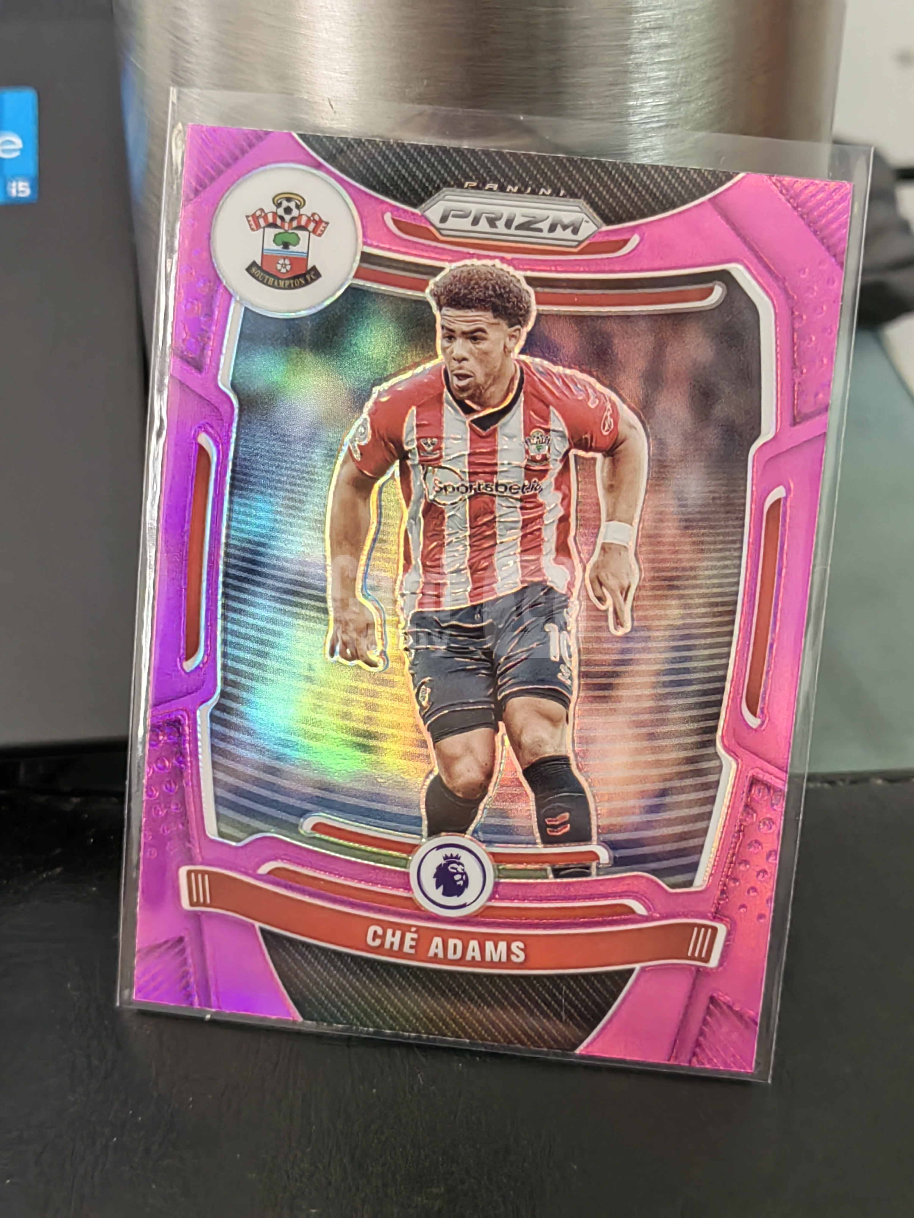 2021-22 Panini Prizm Che Adams PZ 谢 亚当斯 南安普顿 紫折 英超 足 白边白角 不保卡品 卡品如图