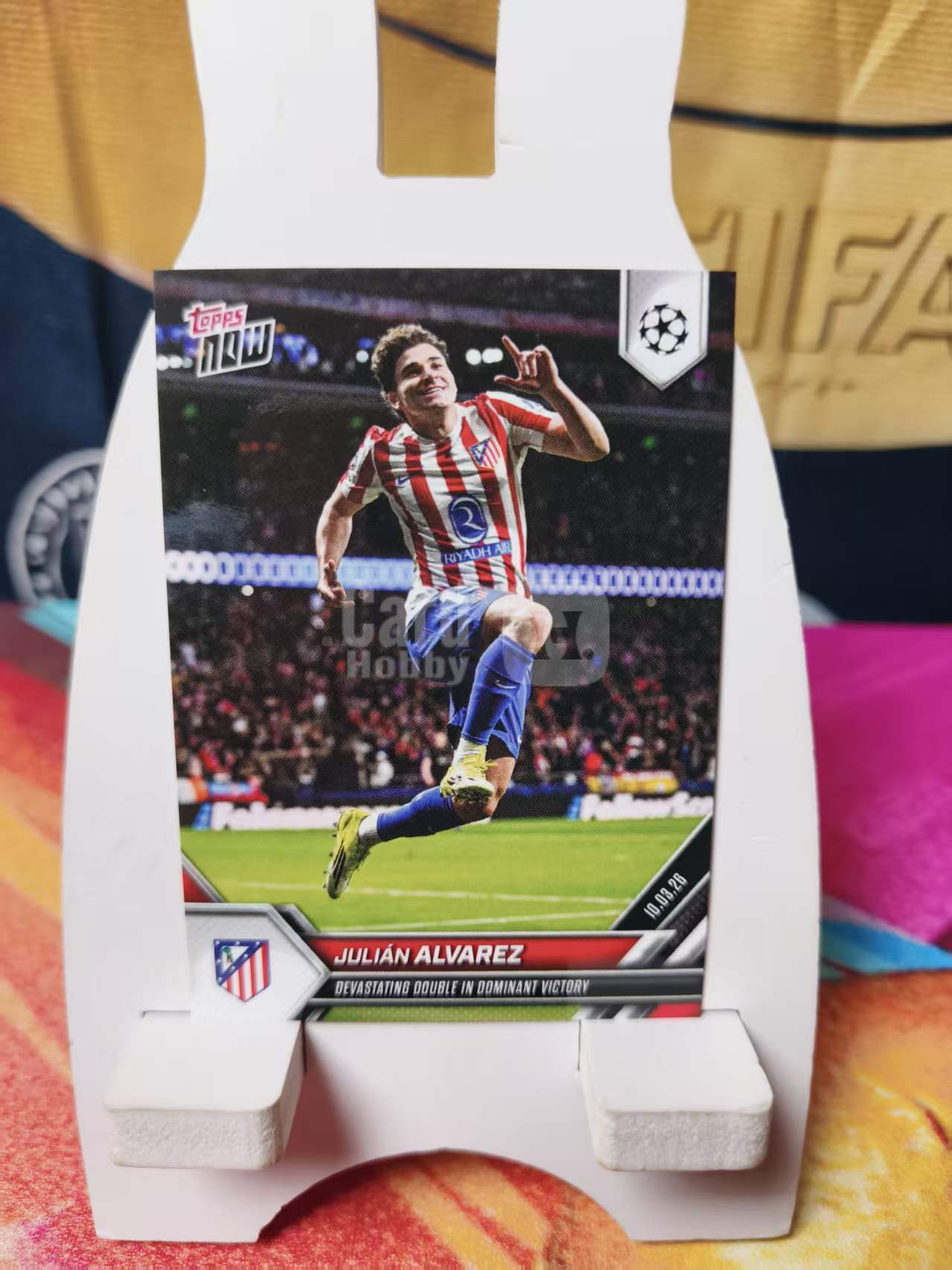 2025-26 Topps NOW Julián Álvarez 欧战 欧冠 NOW 马竞 小蜘蛛 阿尔瓦雷斯 庆祝时刻 阿根廷 世界杯 收藏必备 NN