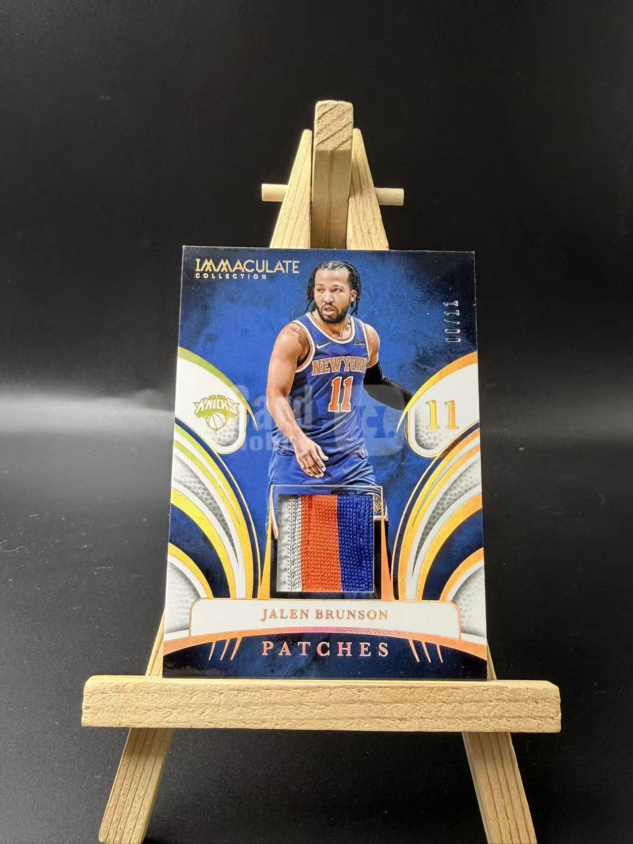 2024-25 Panini Immaculate Jalen Brunson 【YT拍卖】杰伦 布伦森 大头 尼克斯 背号编 小窗 物料 GU 亲穿 08/11编~闪电q