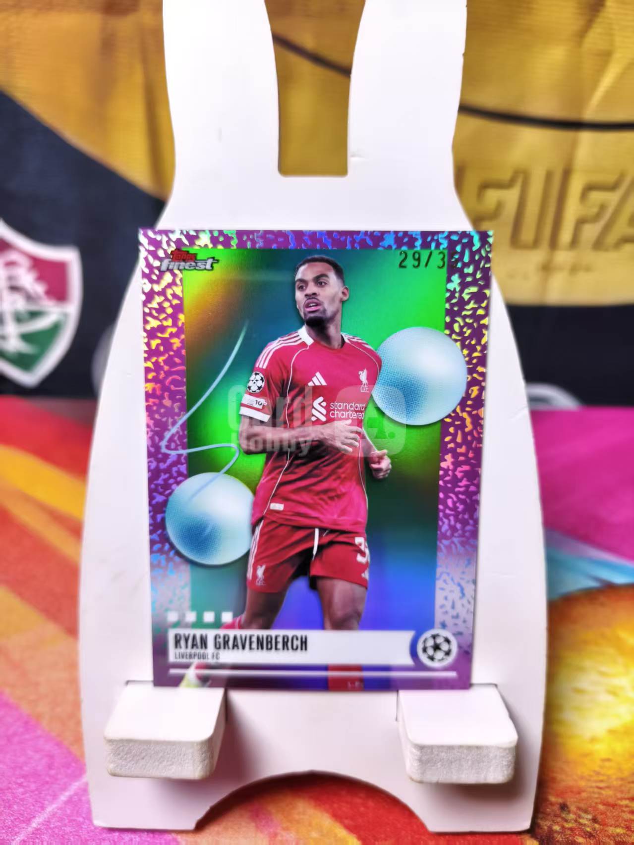 2026 Topps Finest ALEXANDER ISAK 欧冠 利物浦 亚历山大 伊萨克 紫碎点折 折射 低编 35编 专收必备