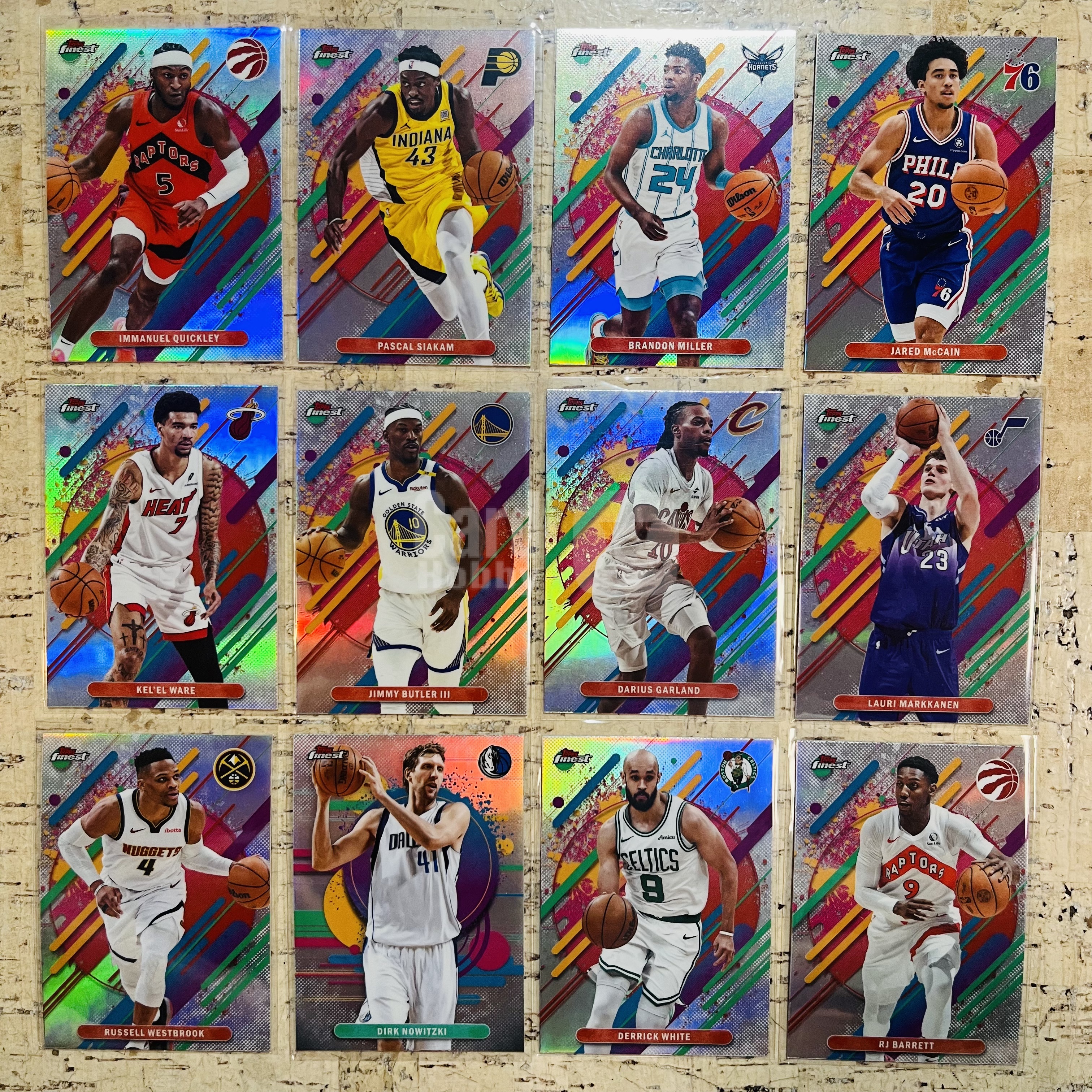 2025-26 Topps Finest Jared McCain 现役 三级 正银折 12张打包 麦凯恩 布兰登 米勒 带队 此标有膜无夹【小卡迷拍卖 可累积半年】