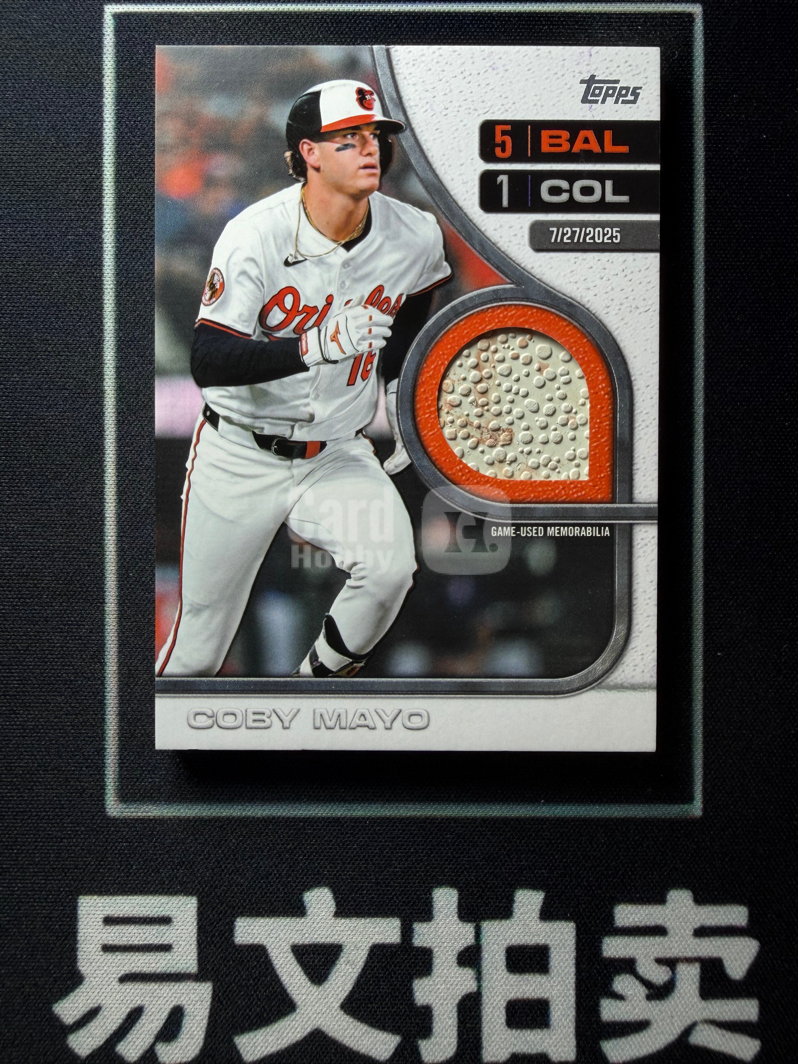 【易文拍卖 超级回款】2026 Topps MLB棒球 COBY MAYO 科比 梅约 梅奥 金莺队 物料切割 卡品如图#不二安