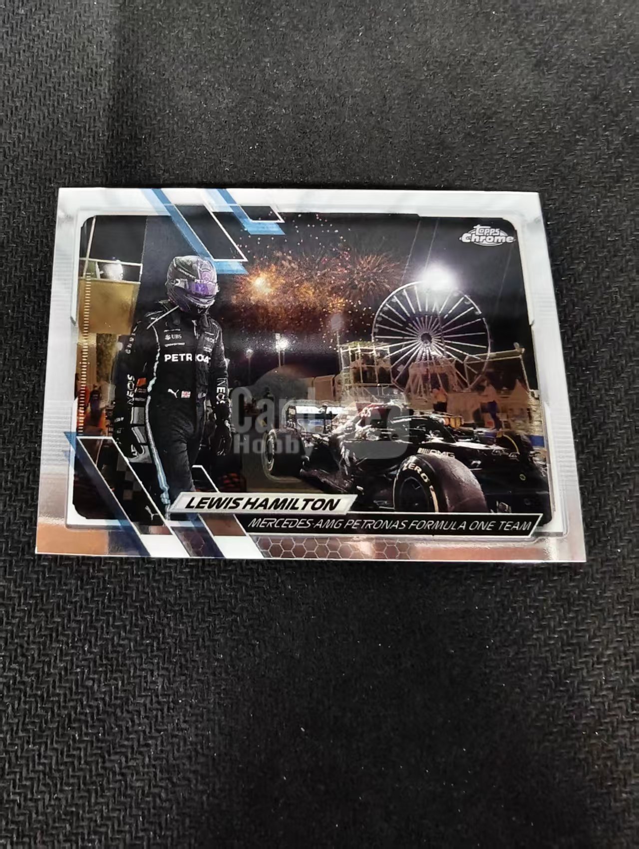 2021 Topps Chrome Lewis Hamilton F1 梅赛德斯奔驰车队 刘易斯 汉密尔顿 划痕 边角瑕疵 #56