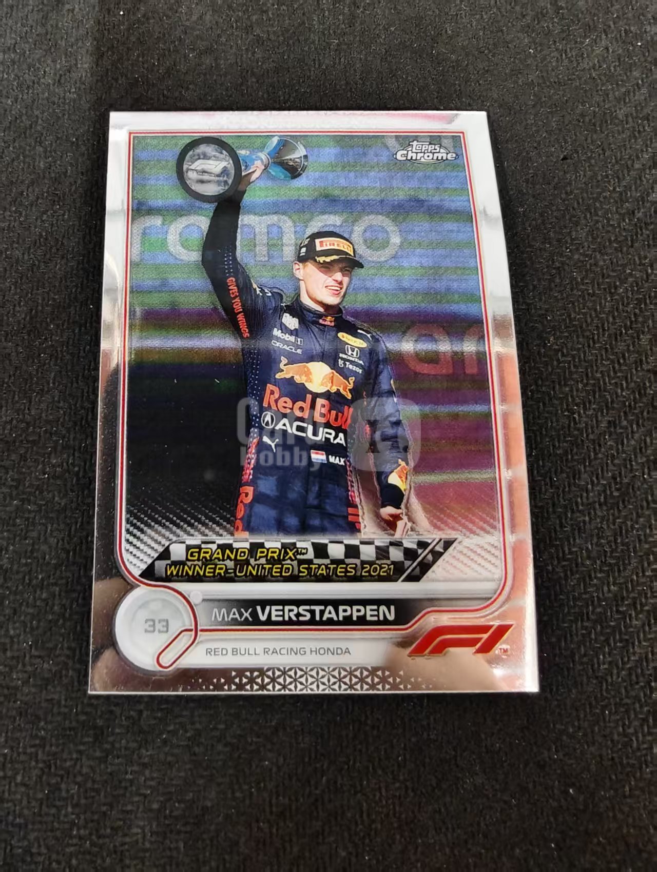 2022 Topps Chrome F1 Max Verstappen 维斯塔潘 红牛 划痕 边角瑕疵 #167