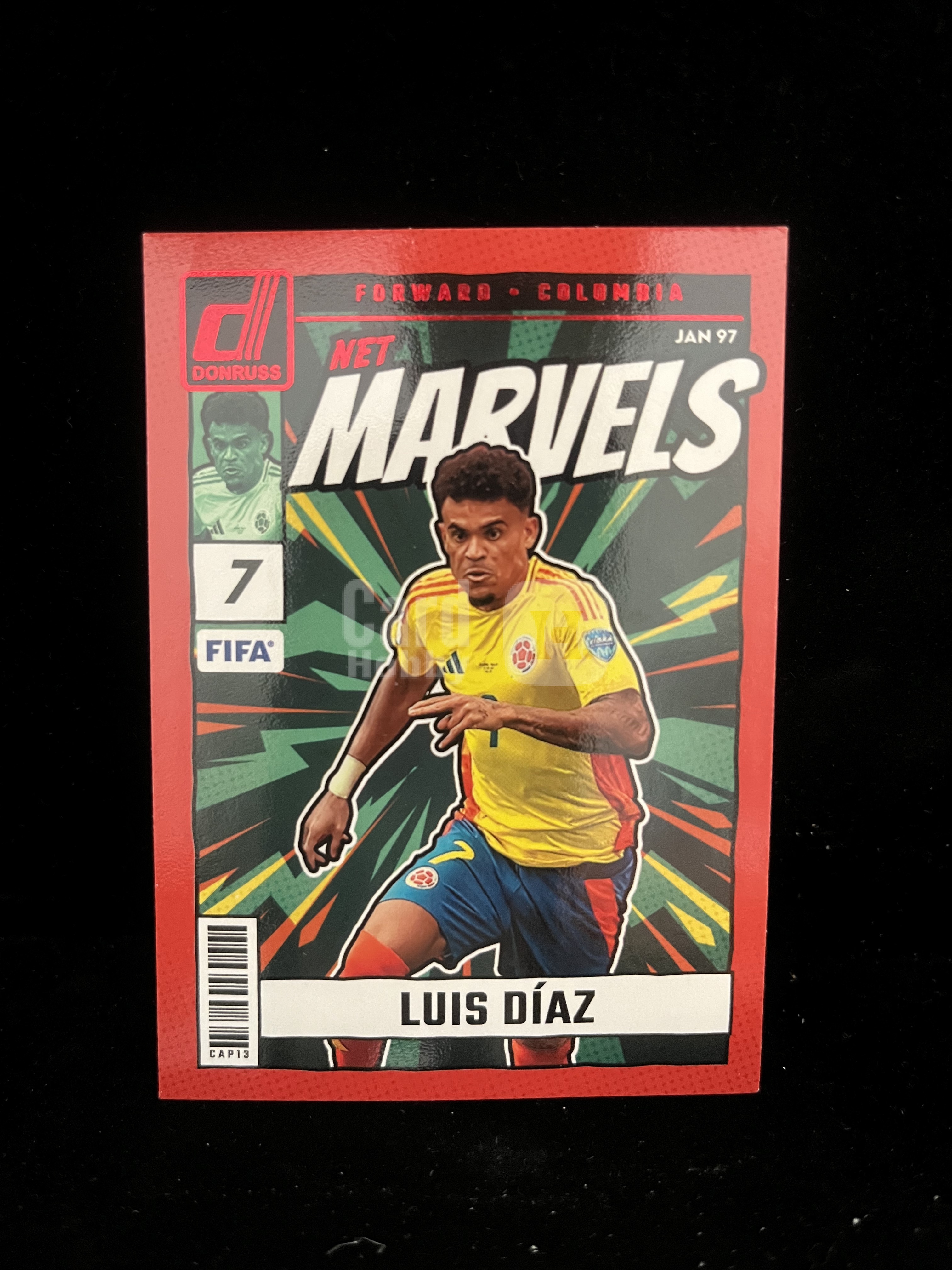 免费代拍 2024 Donruss FIFA 路易斯·迪亚斯 Luis Díaz Net Marvels 红折 卡品如图#C399