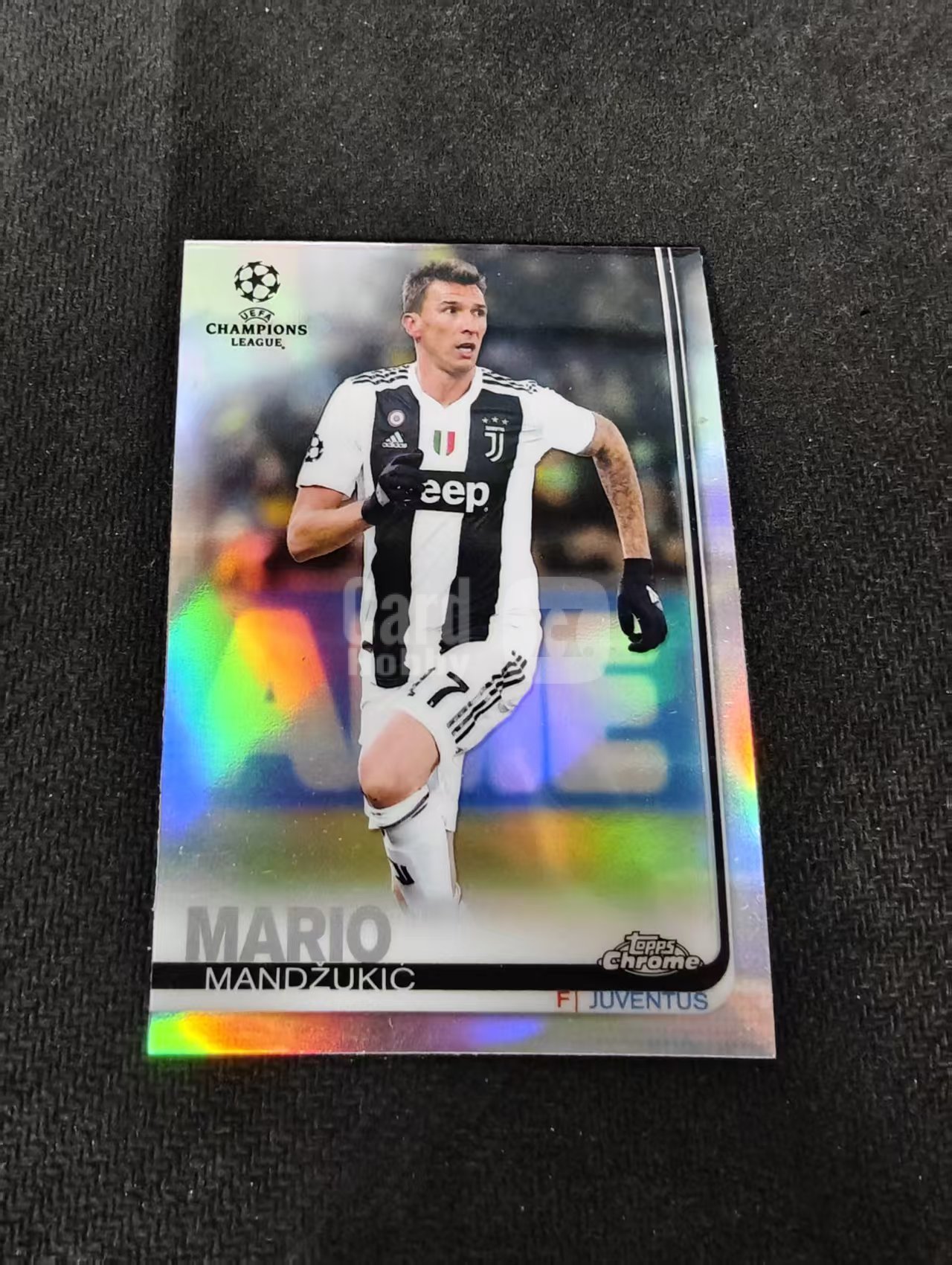 【可合并,不累计】2019 Topps Chrome Mario Mandzukic 欧冠TC 尤文图斯 曼朱基奇 银折 划痕 边角瑕疵 #64