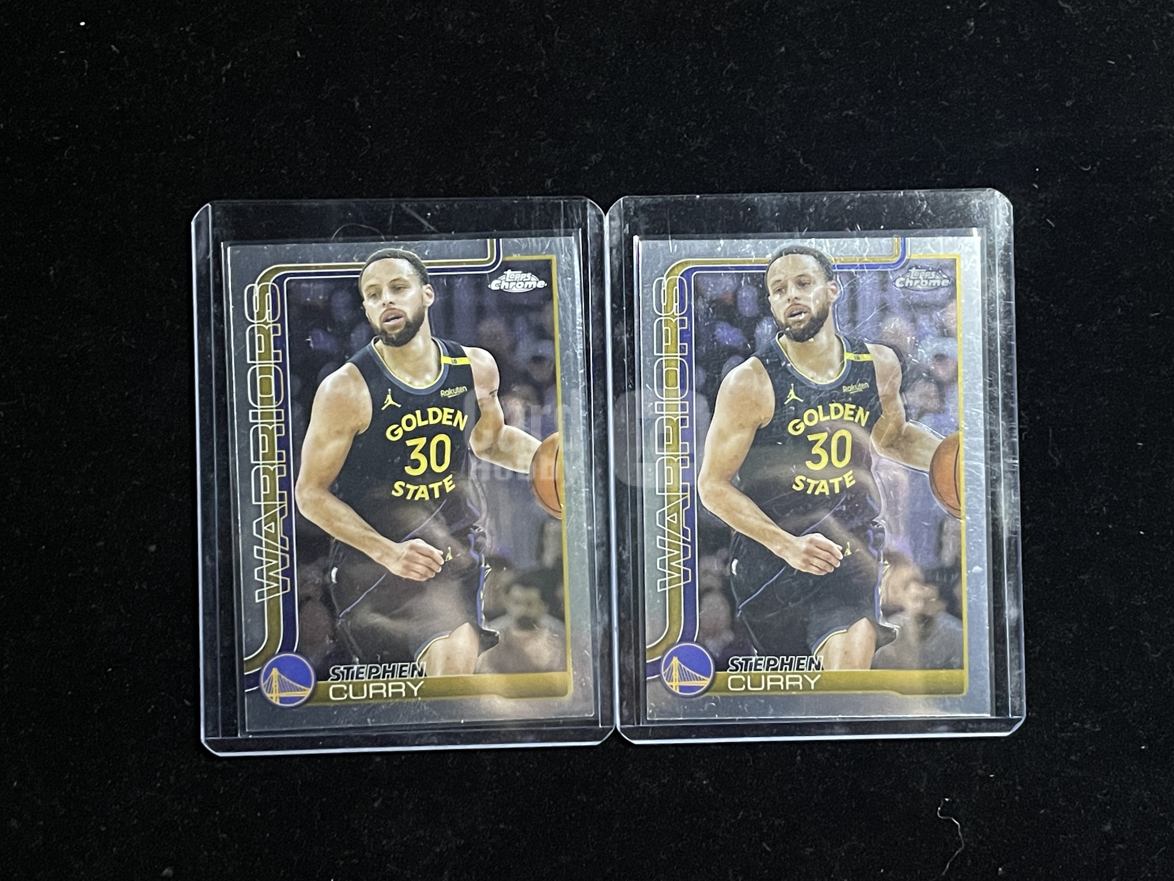 2025 Topps Chrome Stephen Curry 【接代拍 24h上架】TC 勇士 斯蒂芬 库里 base 两张 lot 同出 ...