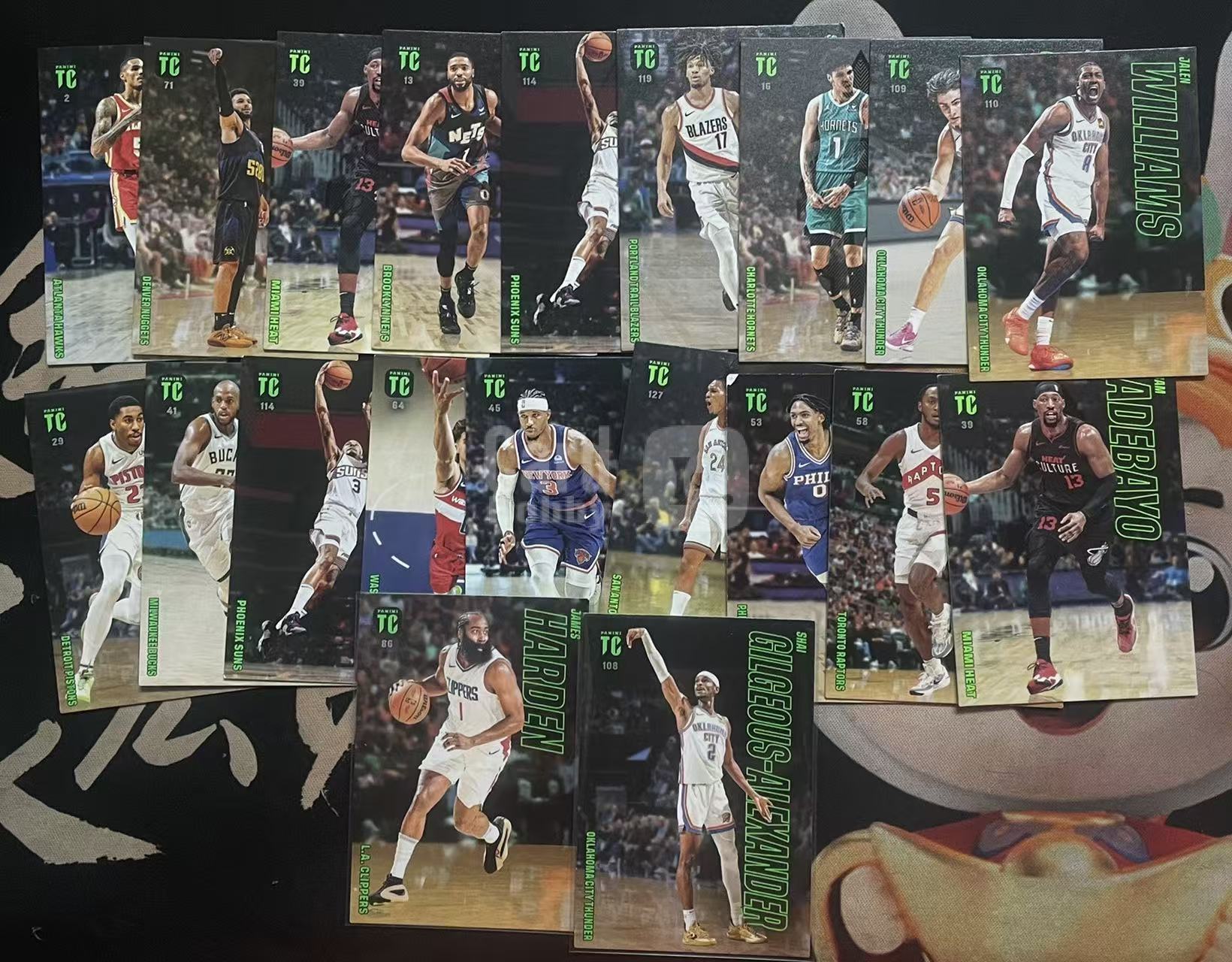 2023-24 Panini top class James Harden 詹姆斯·哈登 吉尔吉斯·亚历山大 阿德巴约 瓦塞尔 奎克利 哈特 tc  base不保卡品 20张打包 值得收藏（猴子卡社）