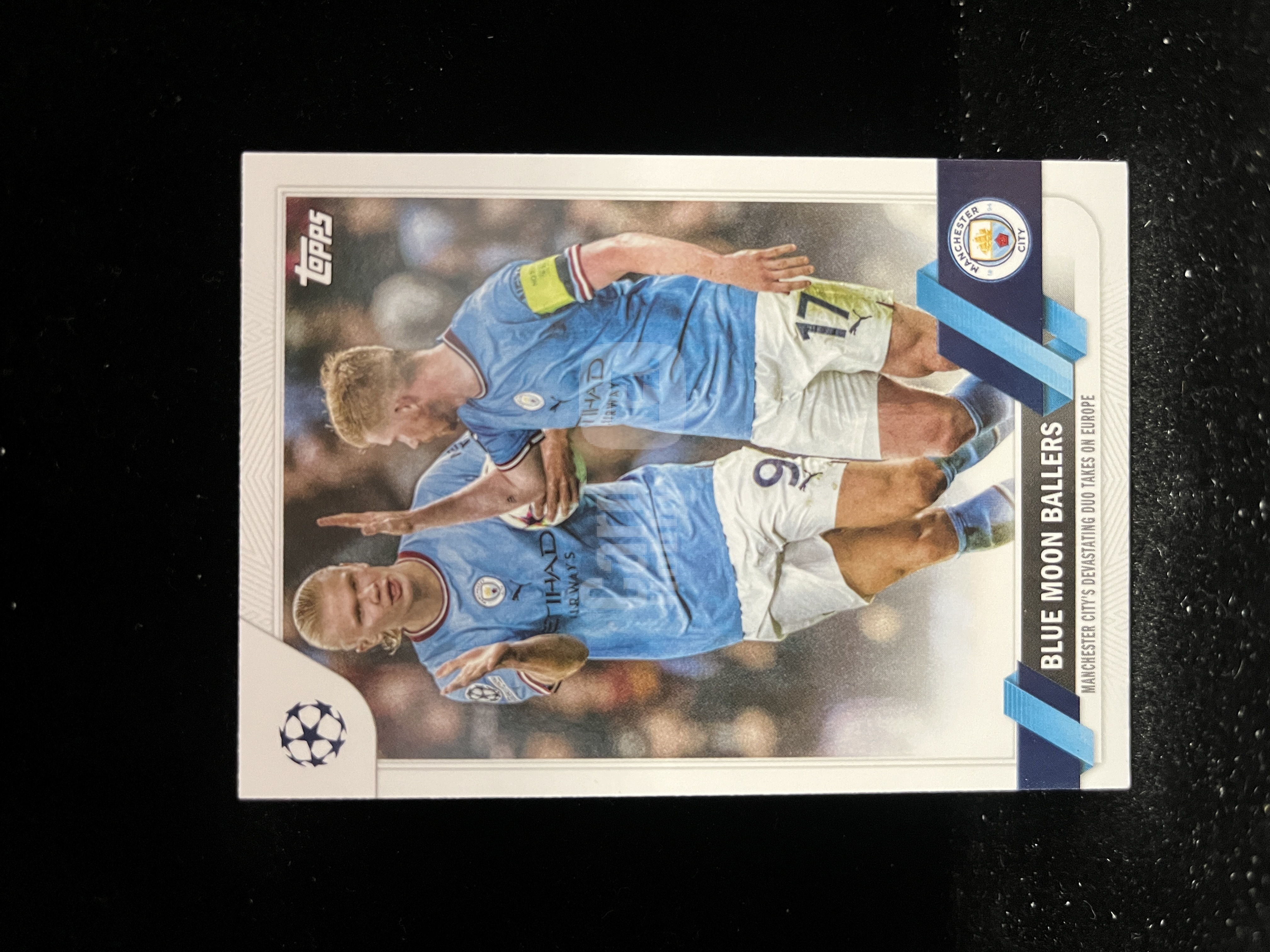 免费代拍 2023 Topps UEFA Club Competitions 欧冠 哈兰德、德布劳内 Erling Haaland Kevin De Bruyne 卡品如图#I930