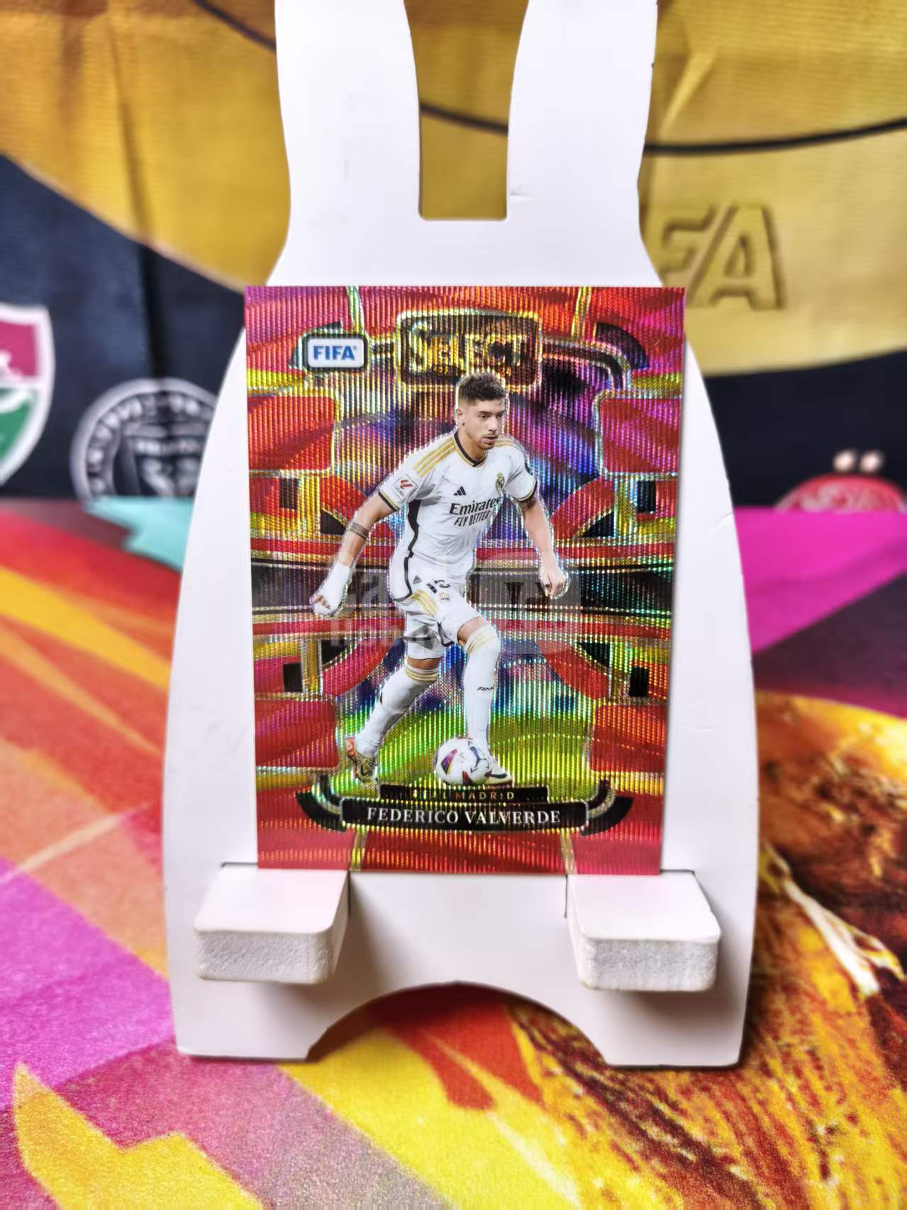 2023-24 Panini Select FIFA Federico Valverde 巴尔韦德 /149编 红波纹折 皇家马德里 皇马 卡品如图