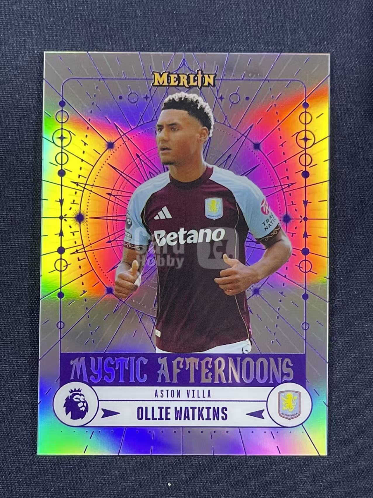 2026 Topps Premier Merlin Ollie Watkins MA-3 英超梅林 沃特金斯 Aston Villa 维拉 Mystic Afternoons 玄奇午后特卡 卡品如图