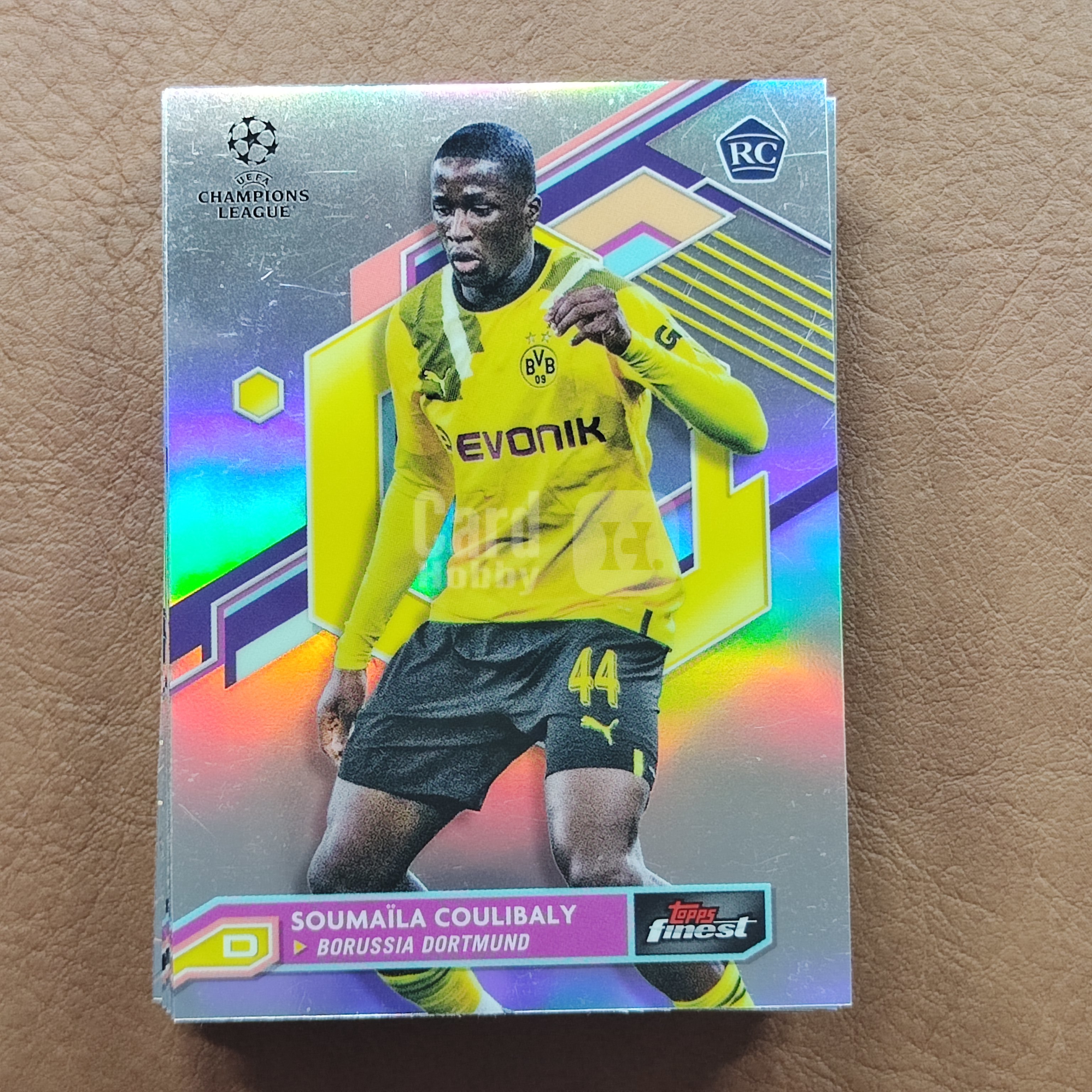 2023 【YM拍卖-代卖/回收】 Topps 折射 Soumaila Coulibaly 苏迈拉 库利巴利 多特 RC新秀  finest   银折 Y0203