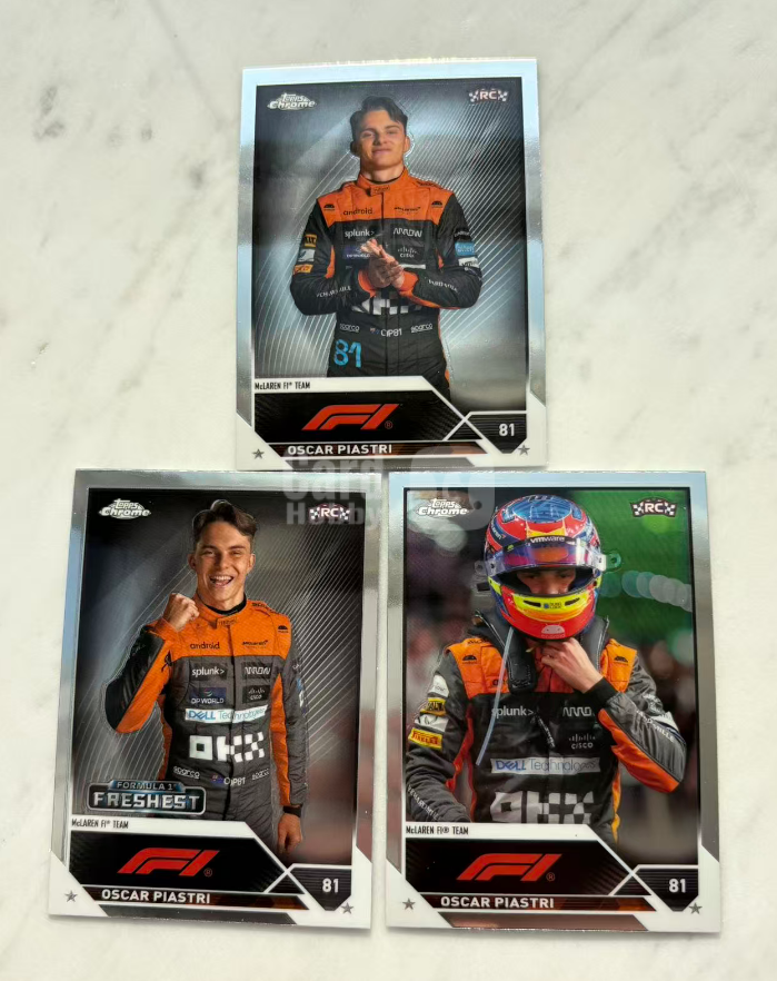 2023 Topps Chrome Oscar Piastri RC 皮亚斯特里 新秀 迈凯伦 定妆照Base打包 冠军争夺者 ebay起飞 卡品如图 收藏必备