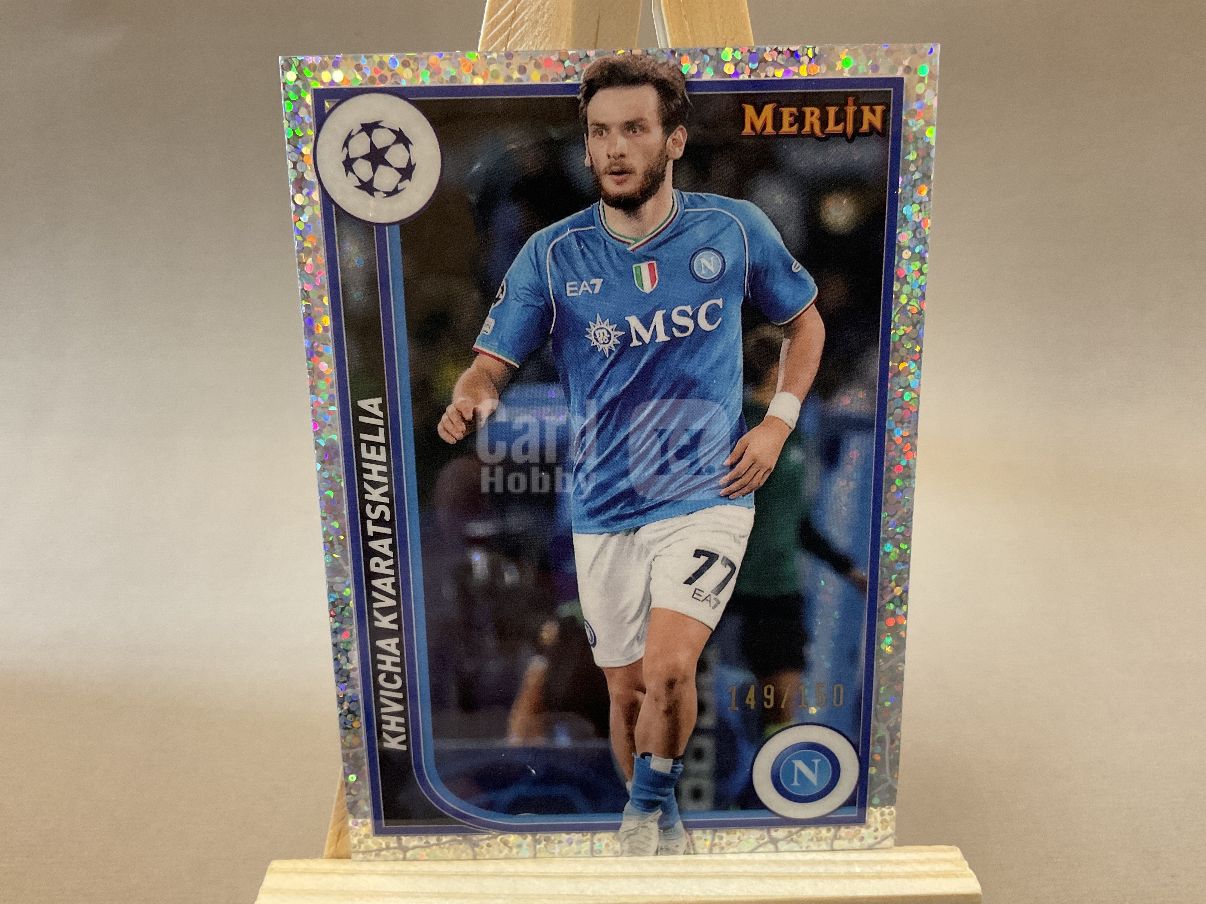 2024 Topps Merlin Khvicha Kvaratskhelia #150编 赫维恰 那不勒斯 chrome 梅林 欧冠 KK 克瓦拉茨赫利亚 K77