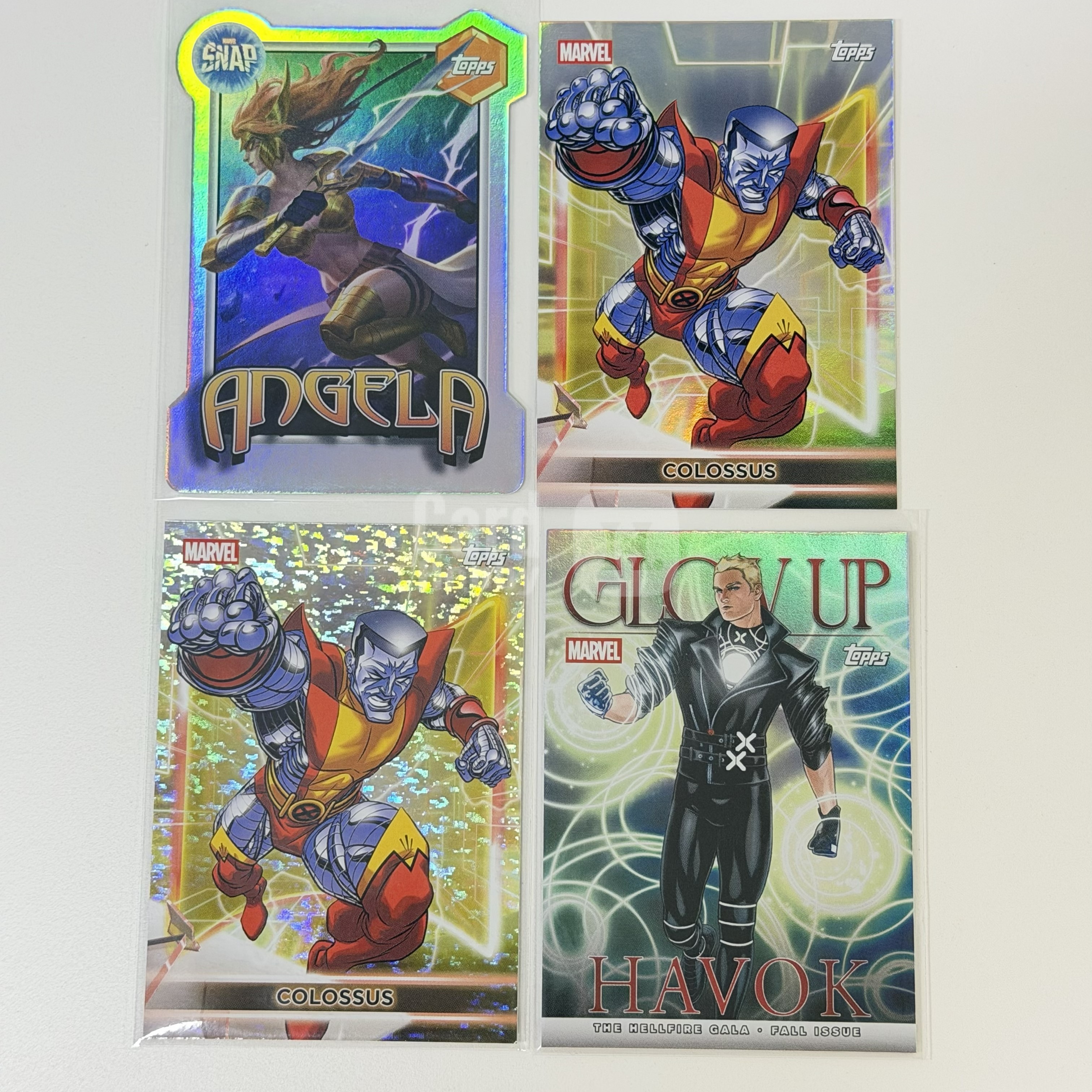 【浩冉拍卖】2026 Topps Marvel Neon 漫威霓虹 4张特卡折射Lot打包 女武神 异形 钢力士 冲击波 #浮沉#