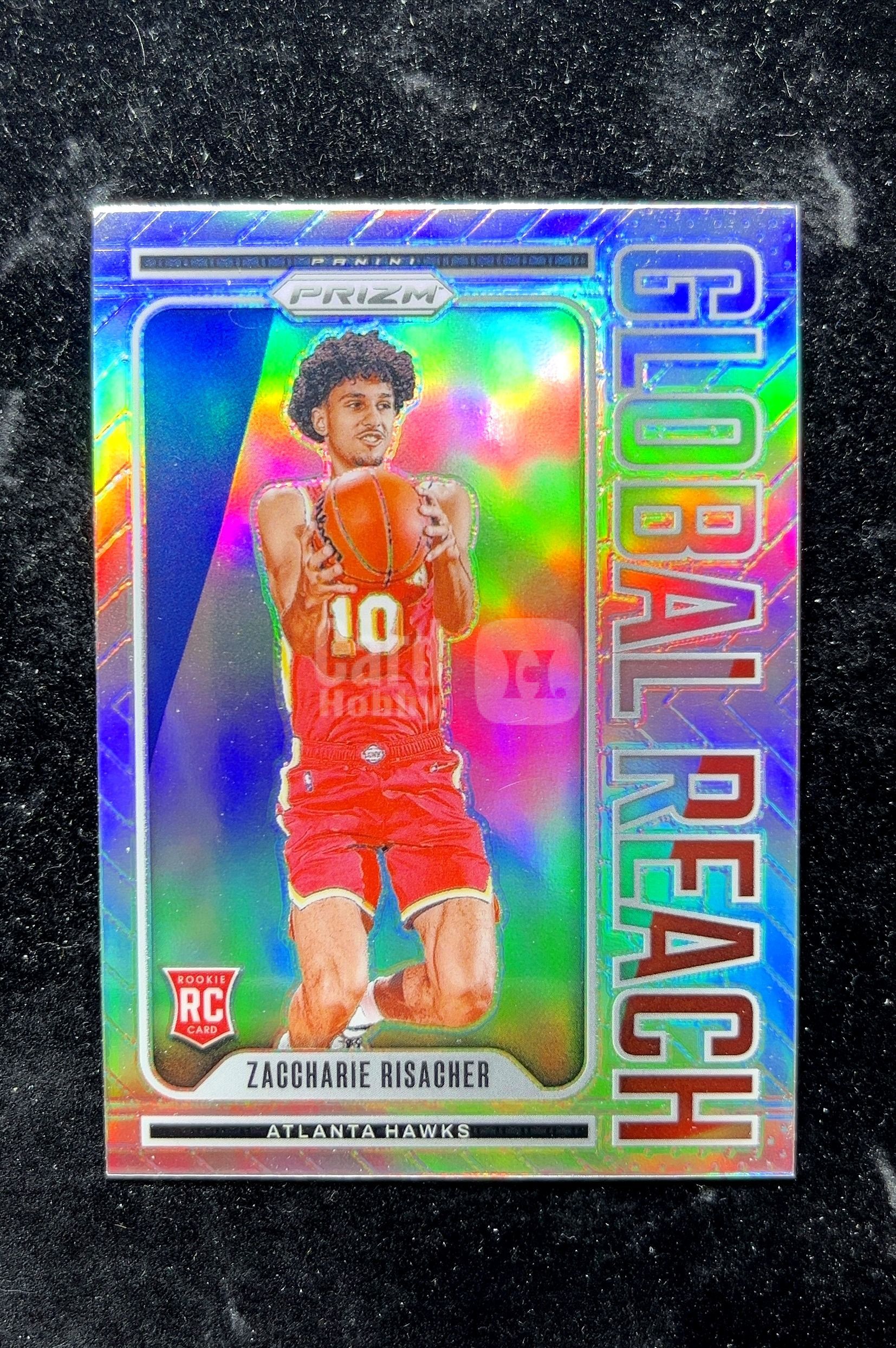 【小白1%代卖】2024 Panini Global Reach Prizm 普利兹姆 Zaccharie Risacher 扎卡里·里斯彻 银折 折射 新秀 RC 卡品如图 高价值 #7 0702