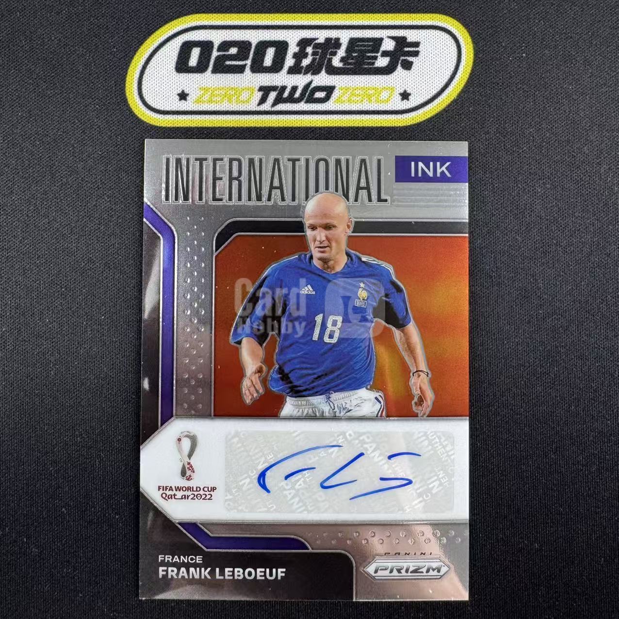 2022 Panini World Cup Prizm Frank LeBoeuf 世界杯Prizm 弗兰克 勒伯夫 国际墨水签 签字 法国(GZ01)