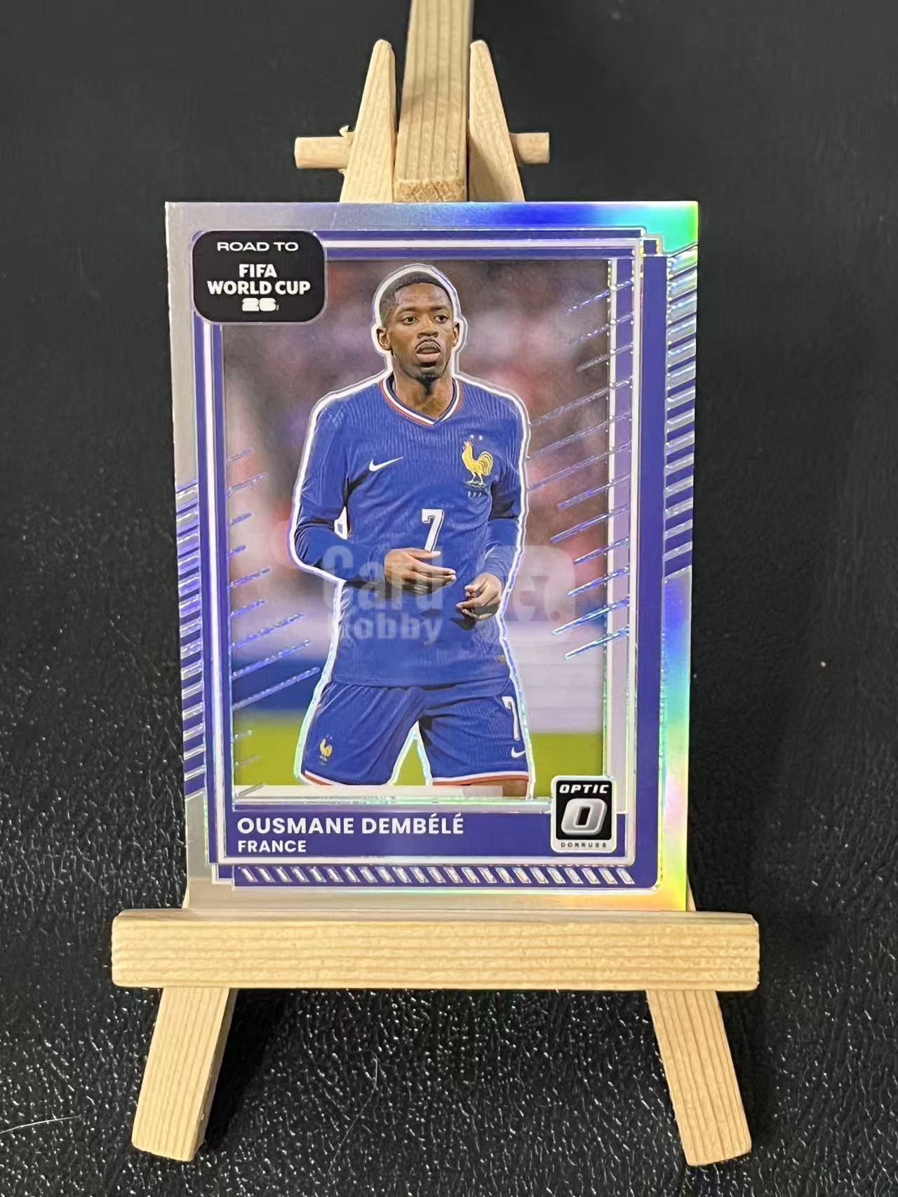 2025-26 Panini Donruss Ousmane Dembélé 登贝莱 法国 银折 世界杯 实卡精美 卡品如图 LA-4