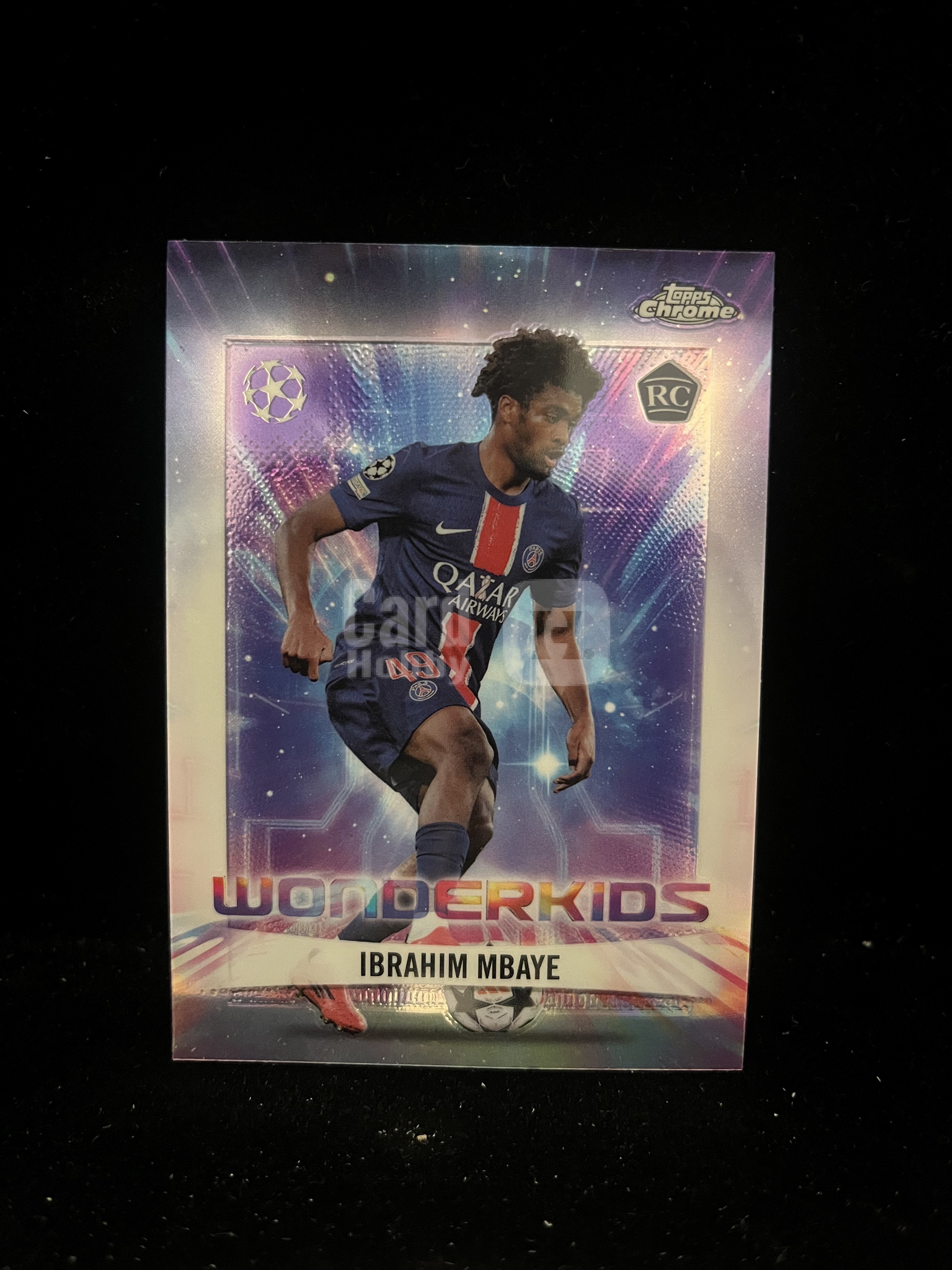 免费代拍 2025 Topps Chrome 欧冠 Ibrahim Mbaye RC Wonderkids 折射 卡品如图#G060