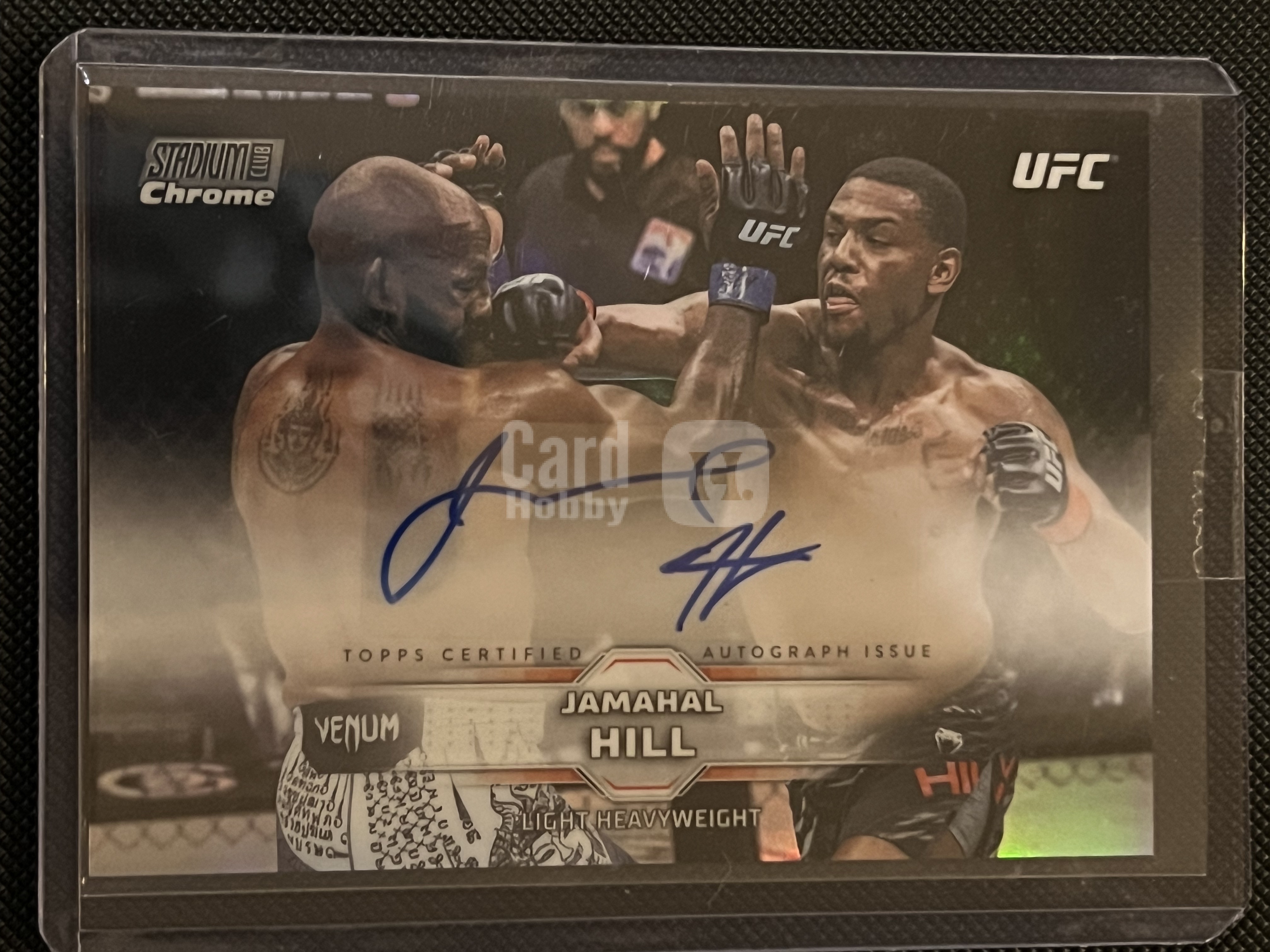 2026 Topps Stadium Club Chrome Jamahal Hill #CAV-JHL UFC 贾马尔·希尔 折射 签字卡!!UFC轻重量级冠军!!凑套必备!!