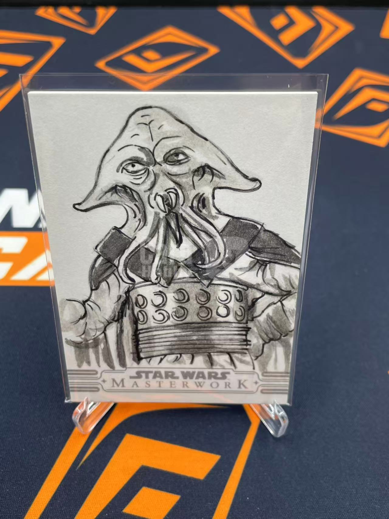 2026 Star Wars Topps 星球大战 Masterwork 大师杰作 手绘卡 Sketch 【缇缇代拍】 1/1编 夸润人 Quarren 画师 Neil Camera 天空城