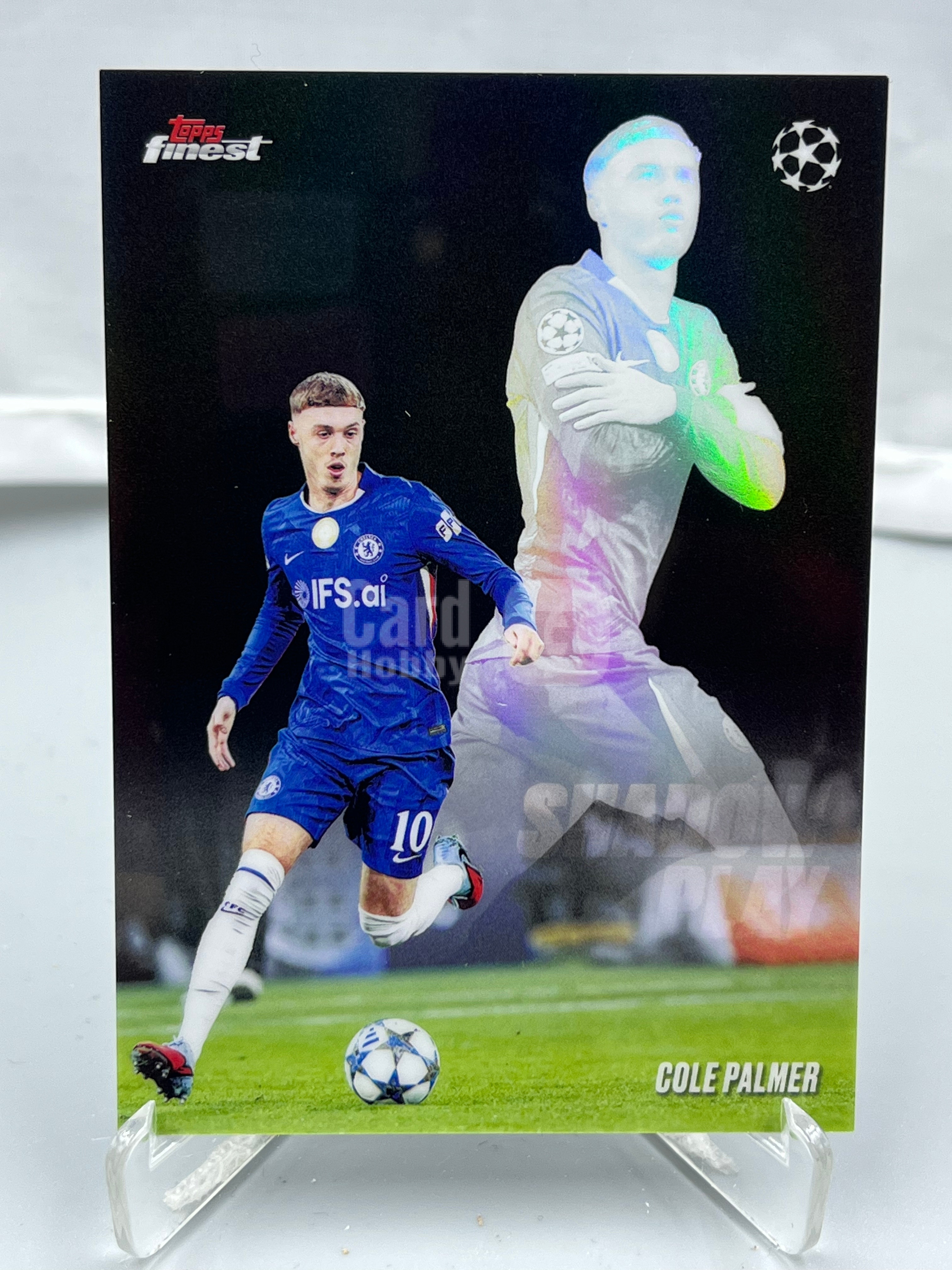 2026 Topps Finest Cole Palmer 欧冠欧战 科尔 帕尔默 曼城 切尔西 英格兰 影子特卡 银折 瑕疵如图【暴富 LK张】ya764