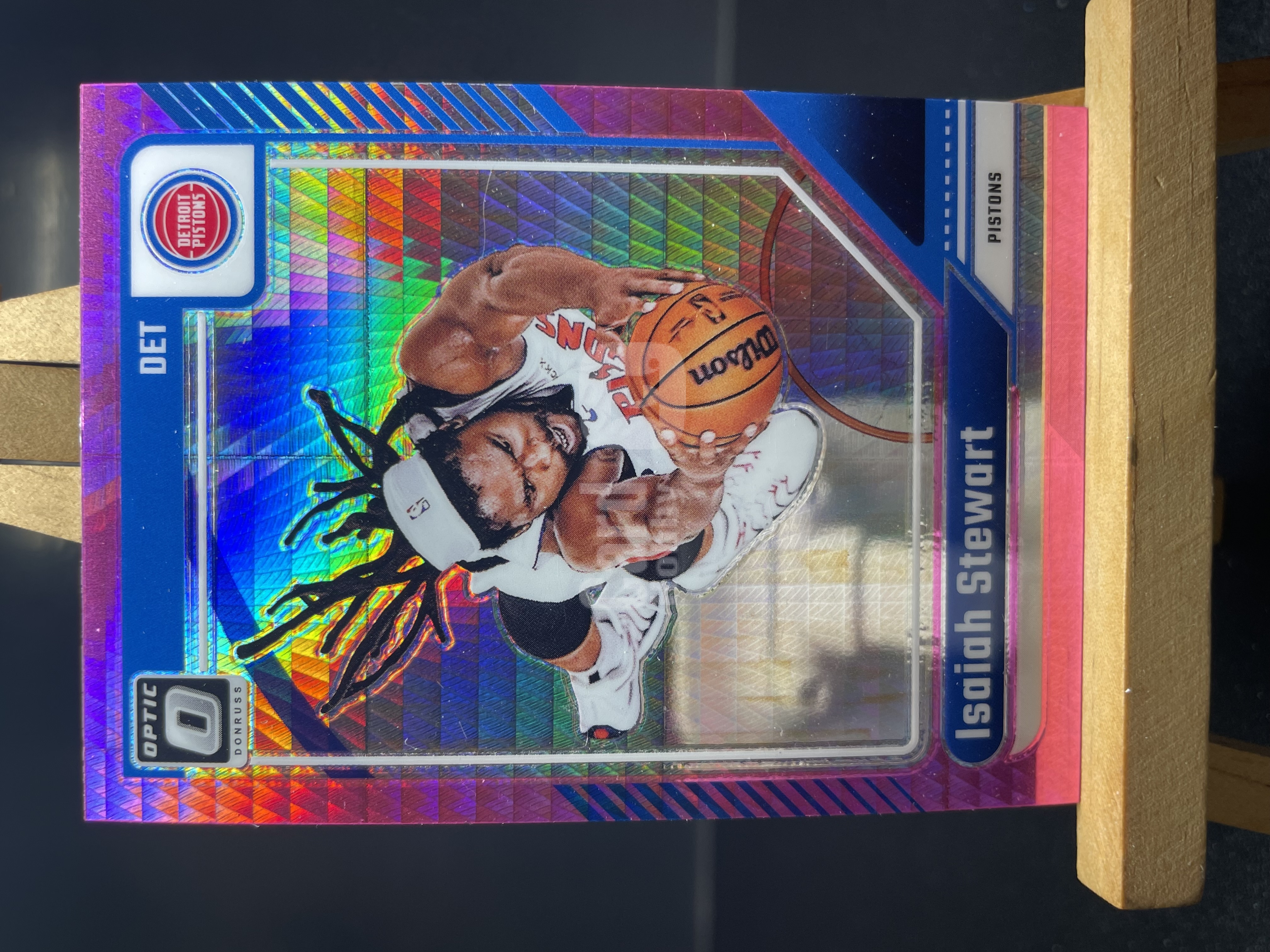 (A3) 2024-25 PANINI OPTIC 粉Hyper折   拳王 以赛亚 斯图尔特 活塞   近期大热球星 收藏凑套必备  卡品如图 ！！！