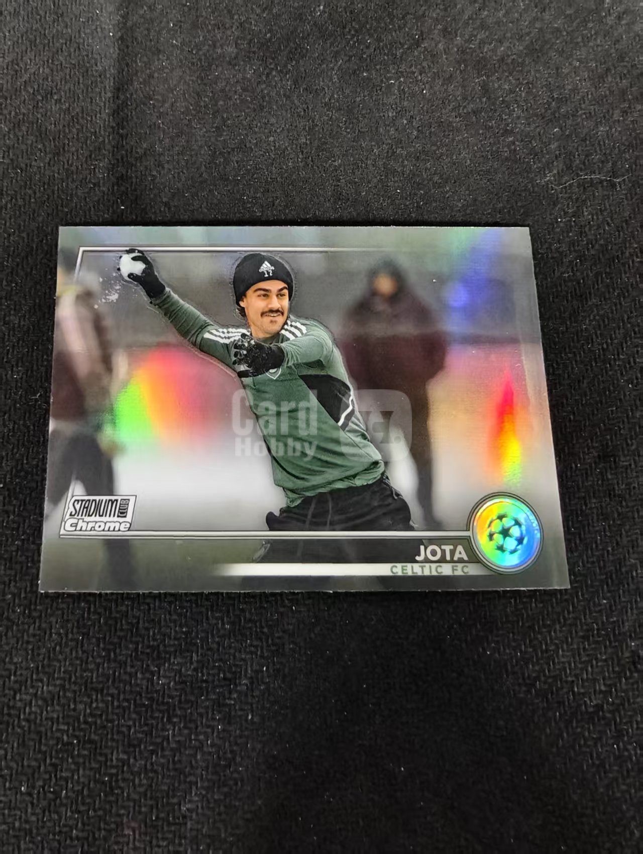 【可合并,不累计】2023 Topps Stadium Club Chrome jota 凯尔特人 若塔 欧冠 竞技场 银折 划痕 边角瑕疵 @76