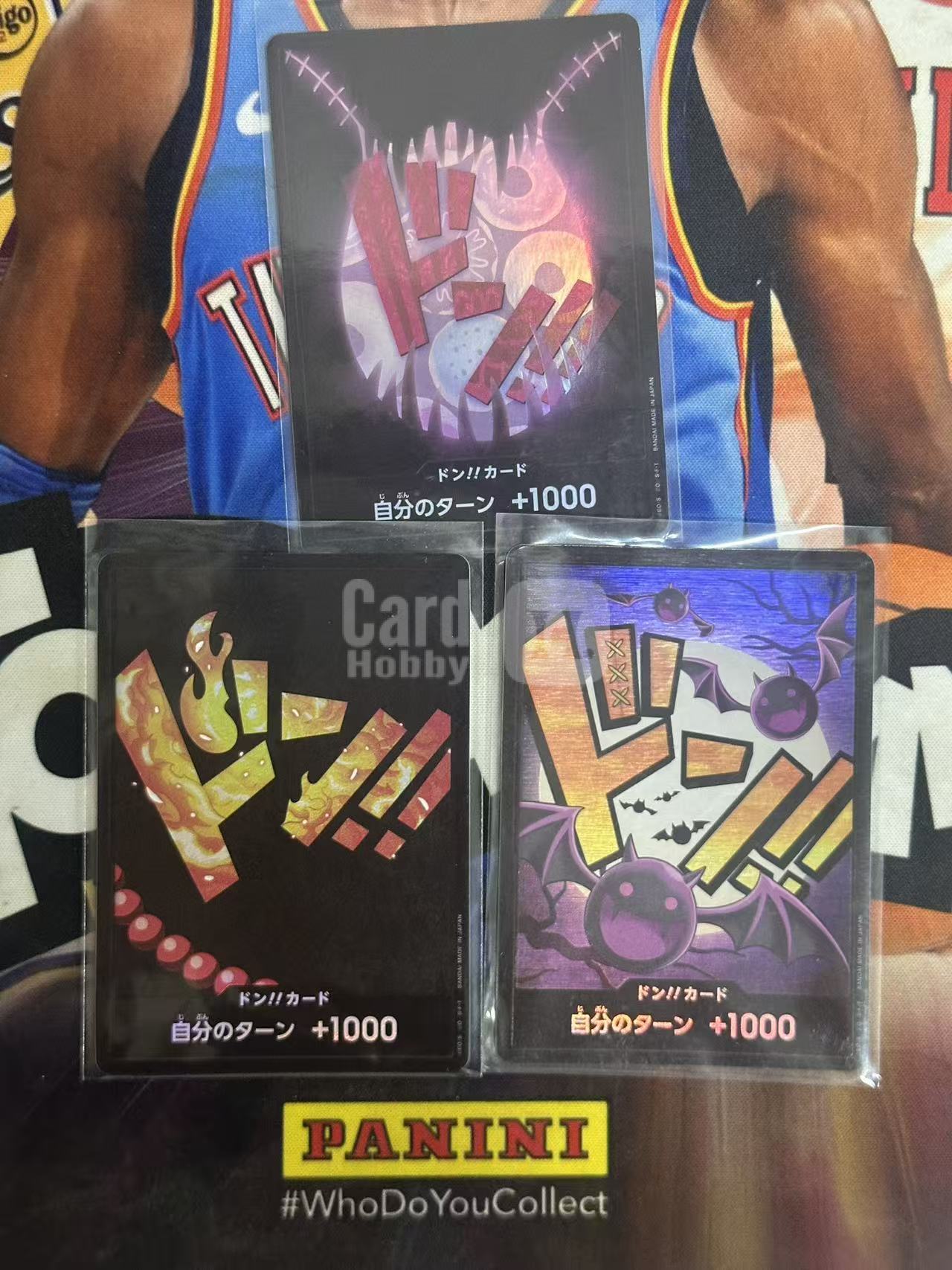 2023 ONE PIECE TCG 各年份各系列 骷髅蝙蝠 火焰串珠 紫色鬼面 ja 【小猪包代卖】DON 咚!卡 日版 闪卡 3 张打包 异画咚卡 戴总