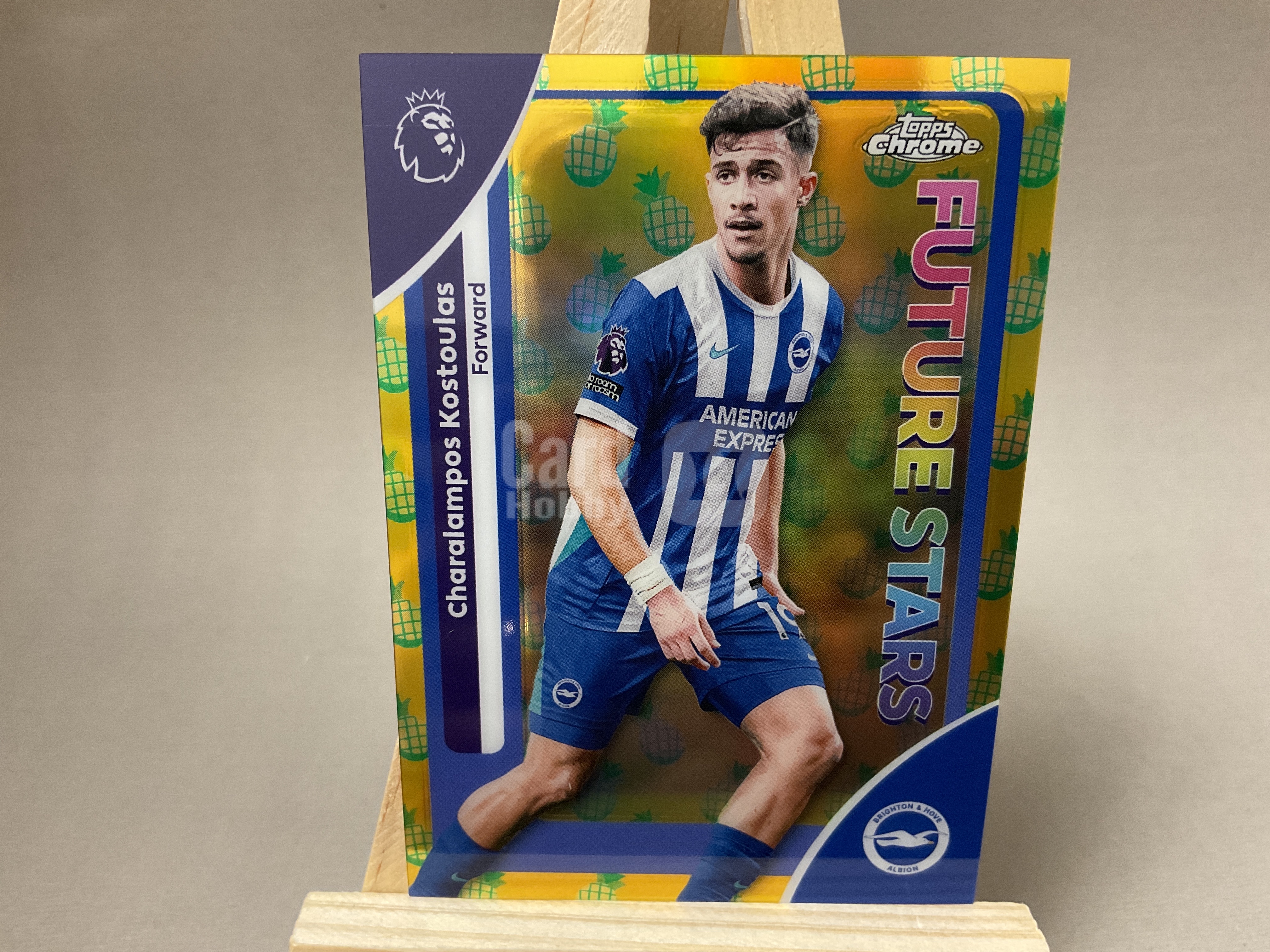 2026 Topps Chrome Charalampos Kostoulas 菠萝折 科斯图拉斯 布莱顿 英超 哈拉兰波斯 TC 希腊 科斯托拉斯 折射 元年 英超TC