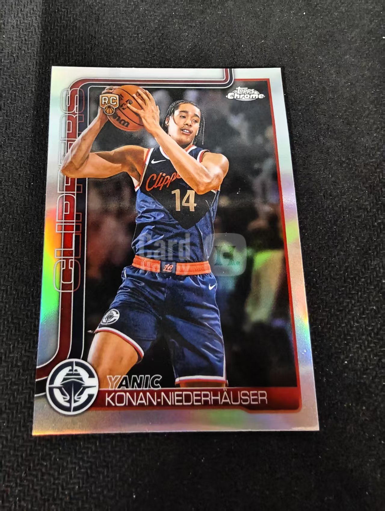 2026 Topps Chrome Updates TCU yanic konan niederhauser 快船 科南 尼德豪泽 新秀 RC 银折 瑕疵如图
