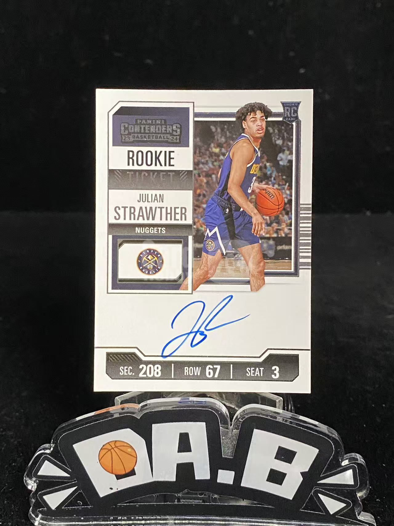 2023-24 Panini Contenders Julian Strawther RC 【大彪代拍】掘金新秀 