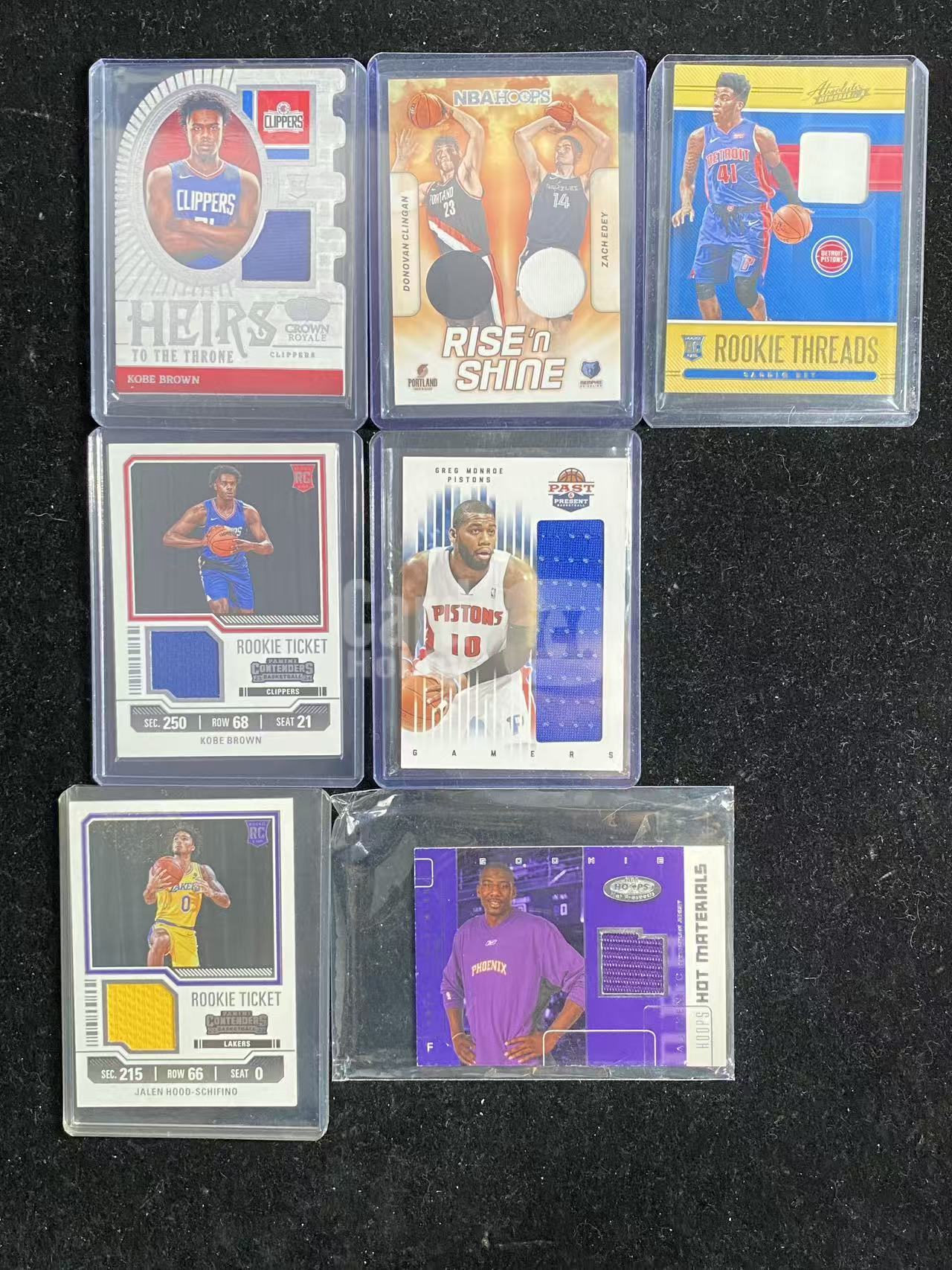 【大彪代拍】Panini RC 新秀 多系列 球衣物料 一图打包lot 科比布朗 席菲诺 克林根 扎克伊迪 格雷格门罗等 J 白天
