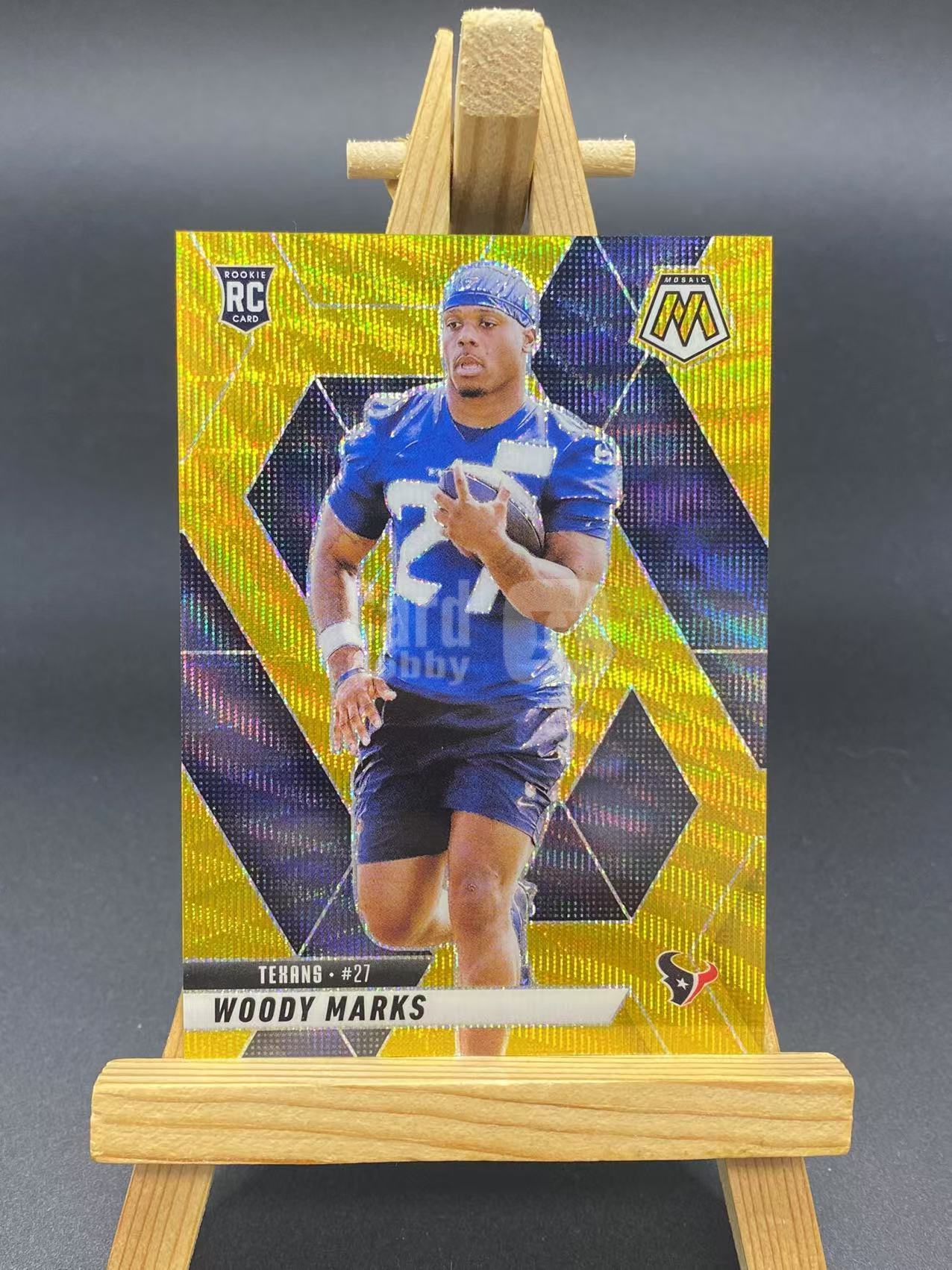 2025 【六六代卖 预付快速回款】 Mosaic WOODY MARKS RC 德州人 伍德 马克斯 新秀 04/10编 马赛克 金波纹折 折射 BASE 瑕疵如图（丑丑鸭01）